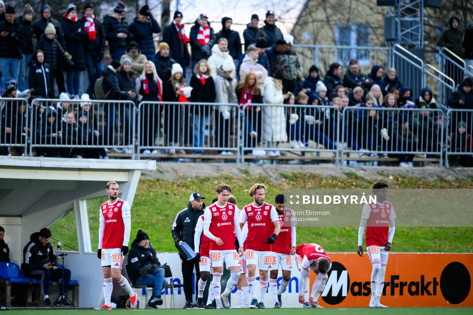 Sandvikens IFs Martin Springfeldt, Oscar Sjöstrand, Kasper
