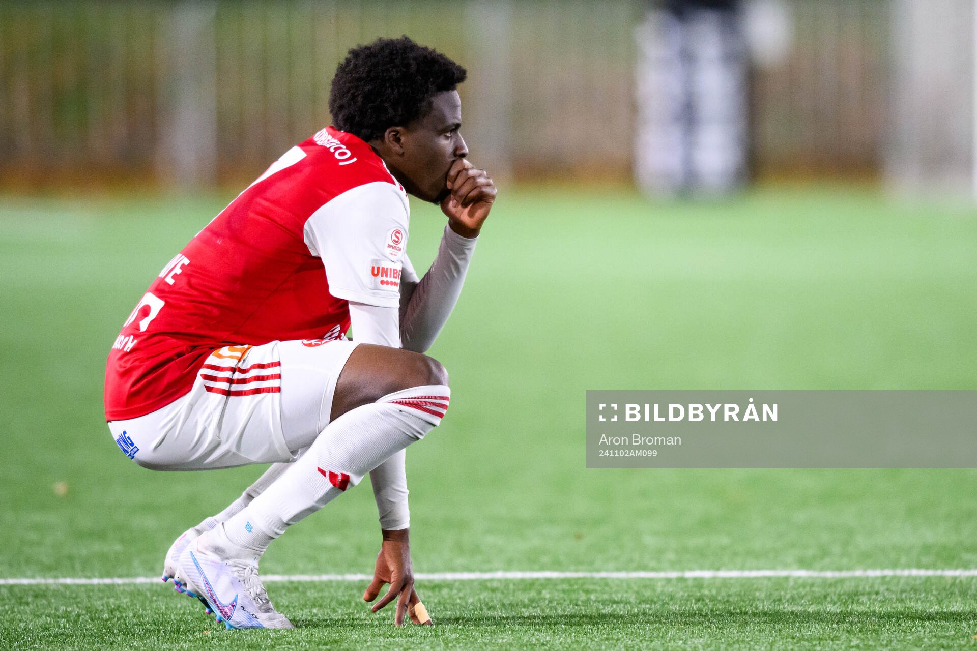 Sandvikens IFs Calvin Kabuye deppar