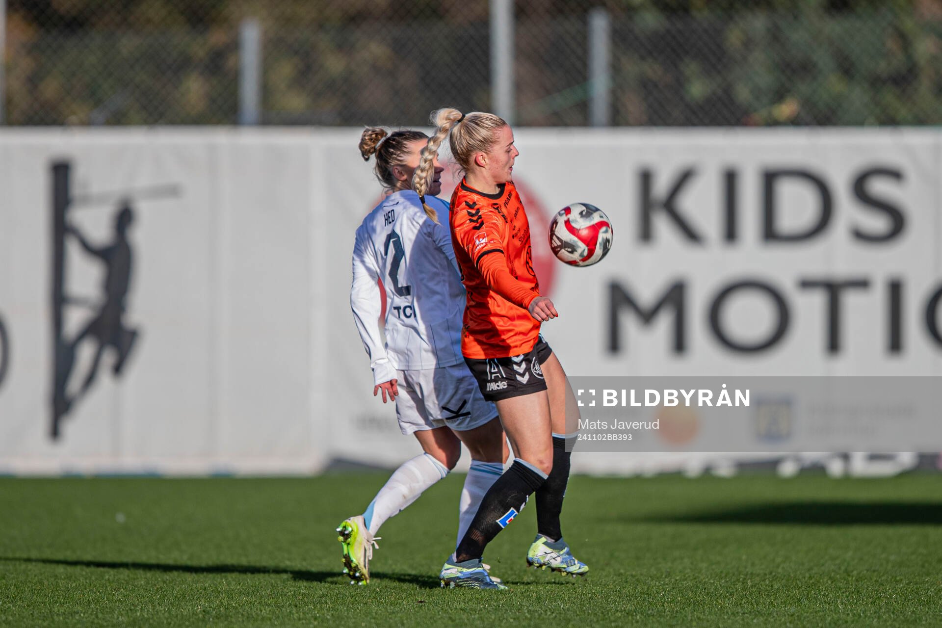 Djurgårdens Ebba Hed och Kristianstads Gudny Árnadottir