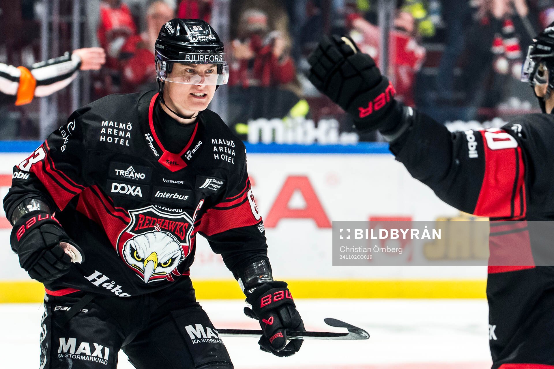 Malmö Redhawks Fredrik Händemark jublar