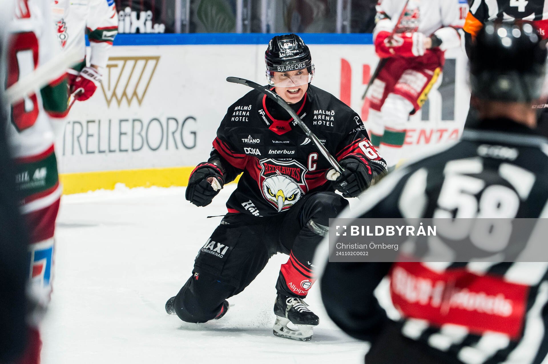 Malmö Redhawks Fredrik Händemark jublar
