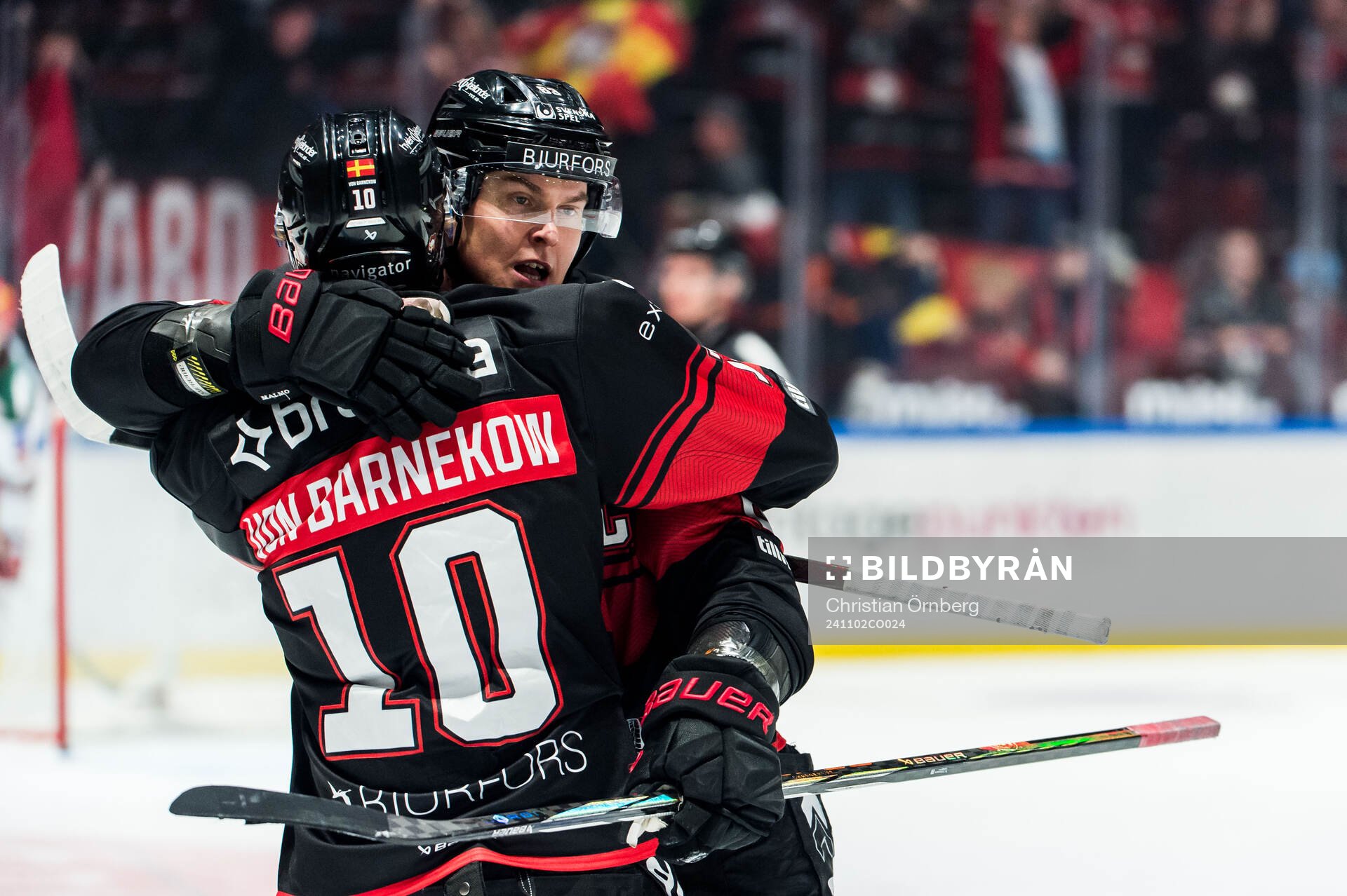 Malmö Redhawks Fredrik Händemark och William von Barnekow