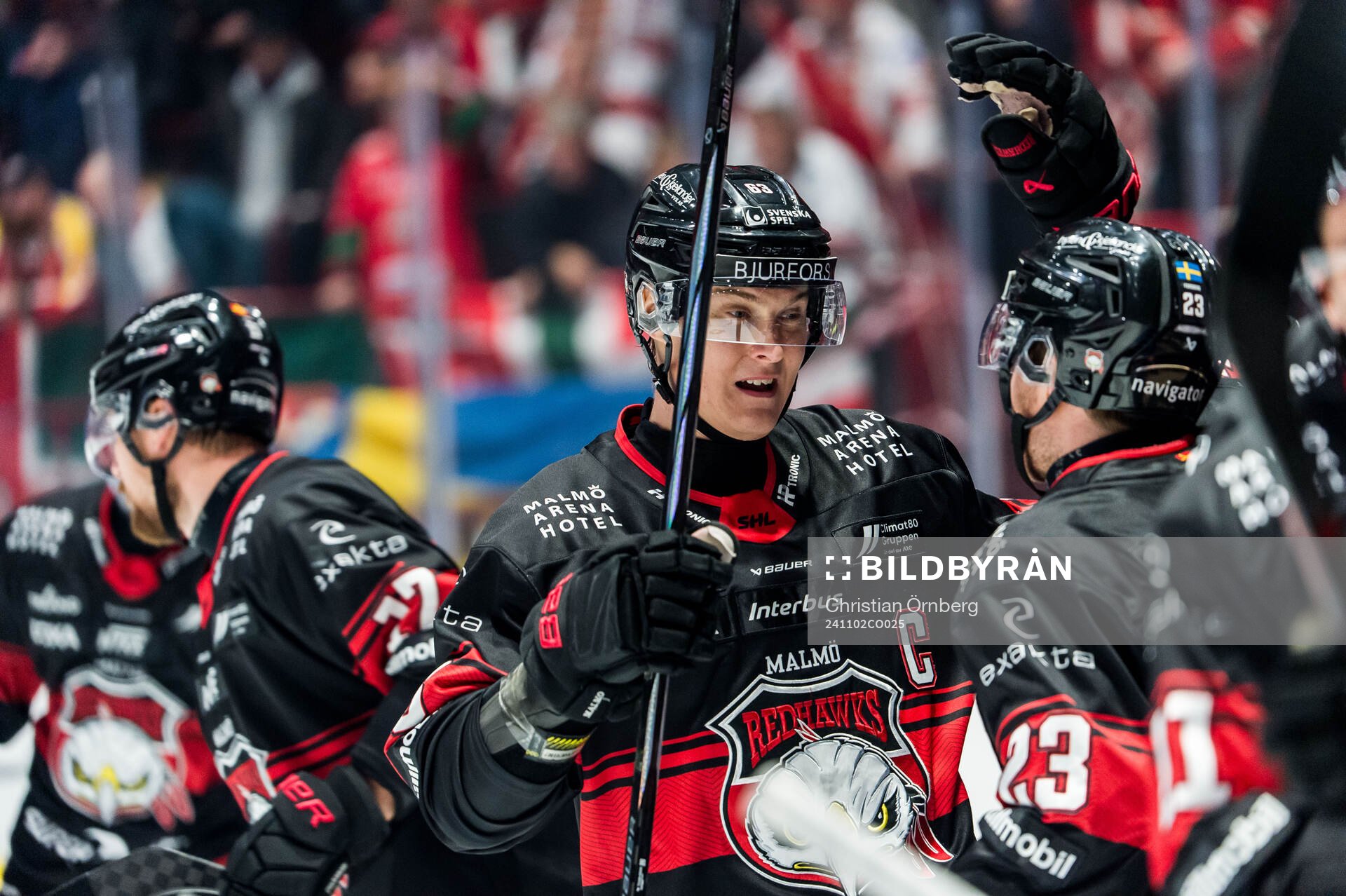 Malmö Redhawks Fredrik Händemark jublar
