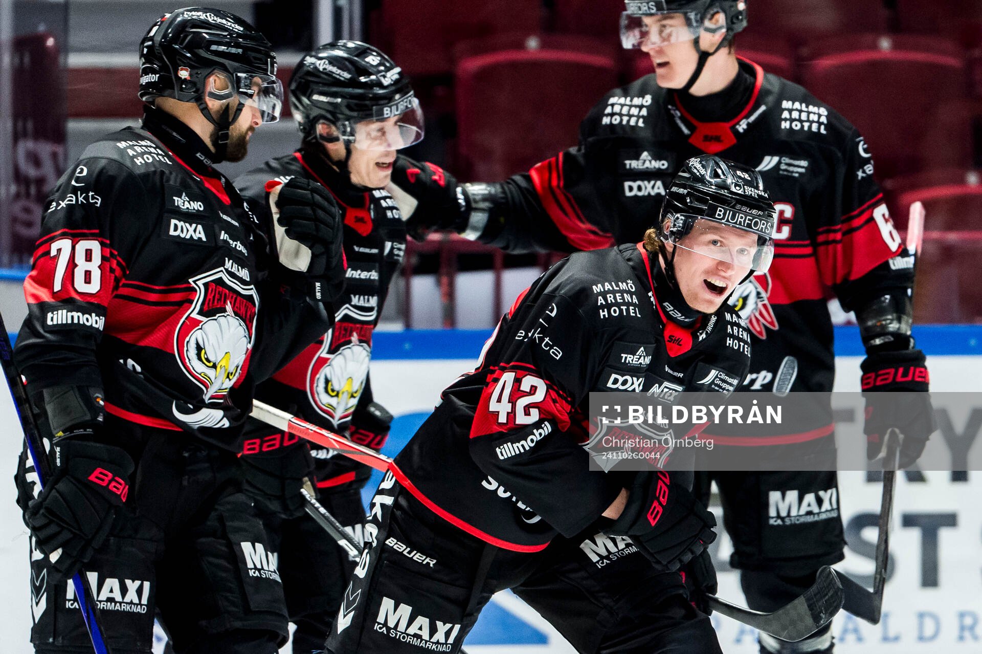 Malmö Redhawks Robin Salo jublar