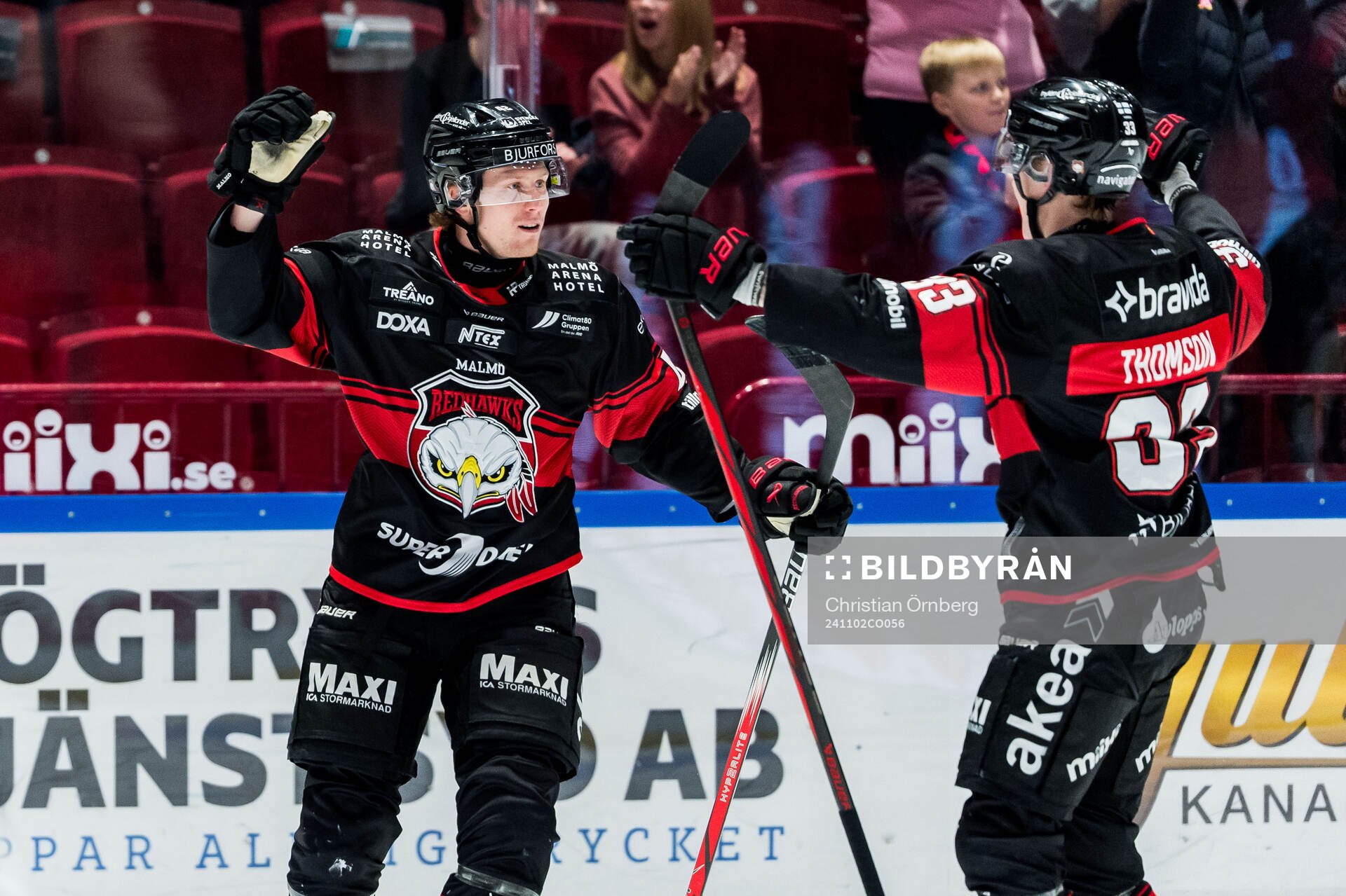 Malmö Redhawks Robin Salo jublar