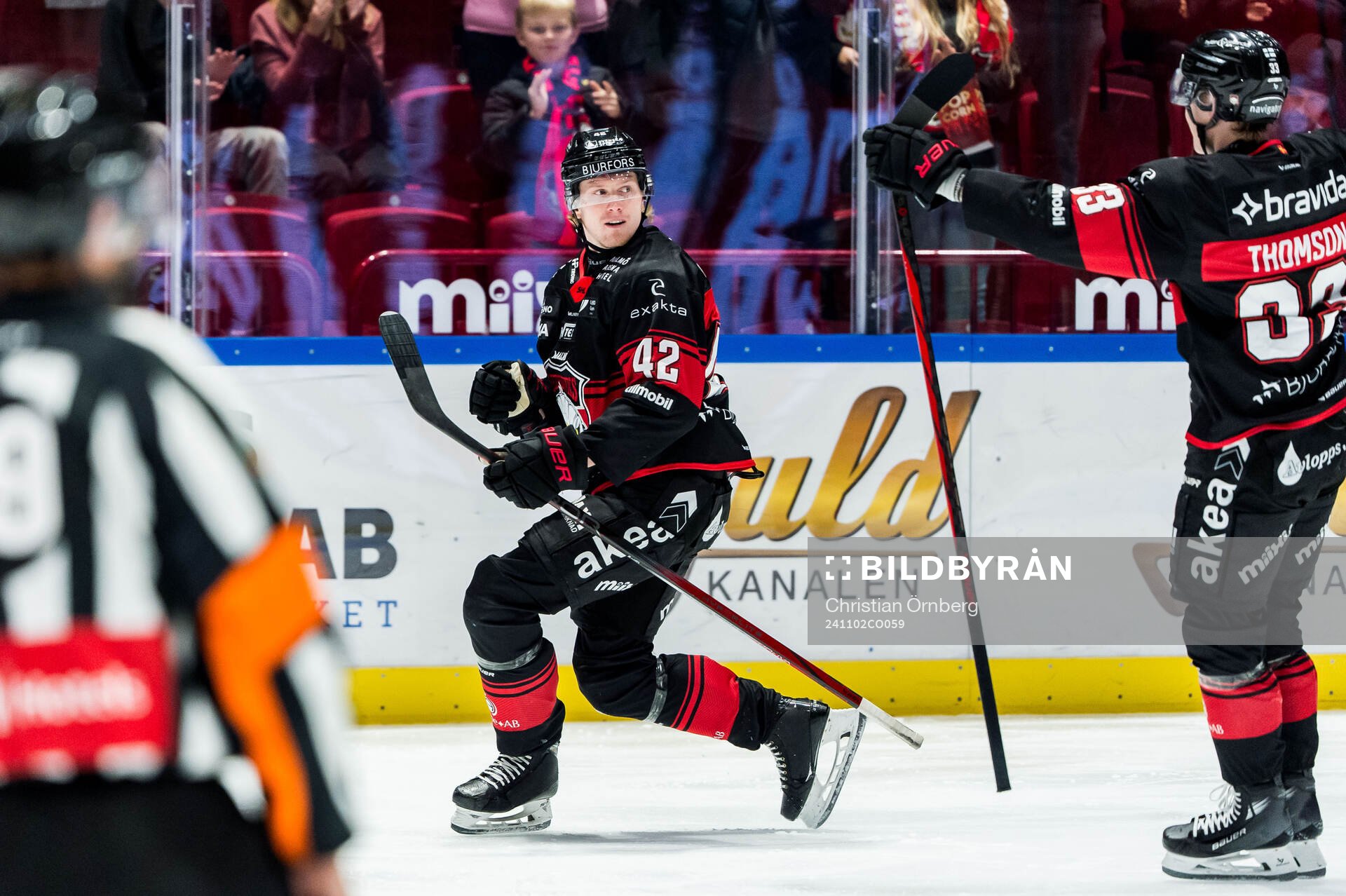 Malmö Redhawks Robin Salo jublar