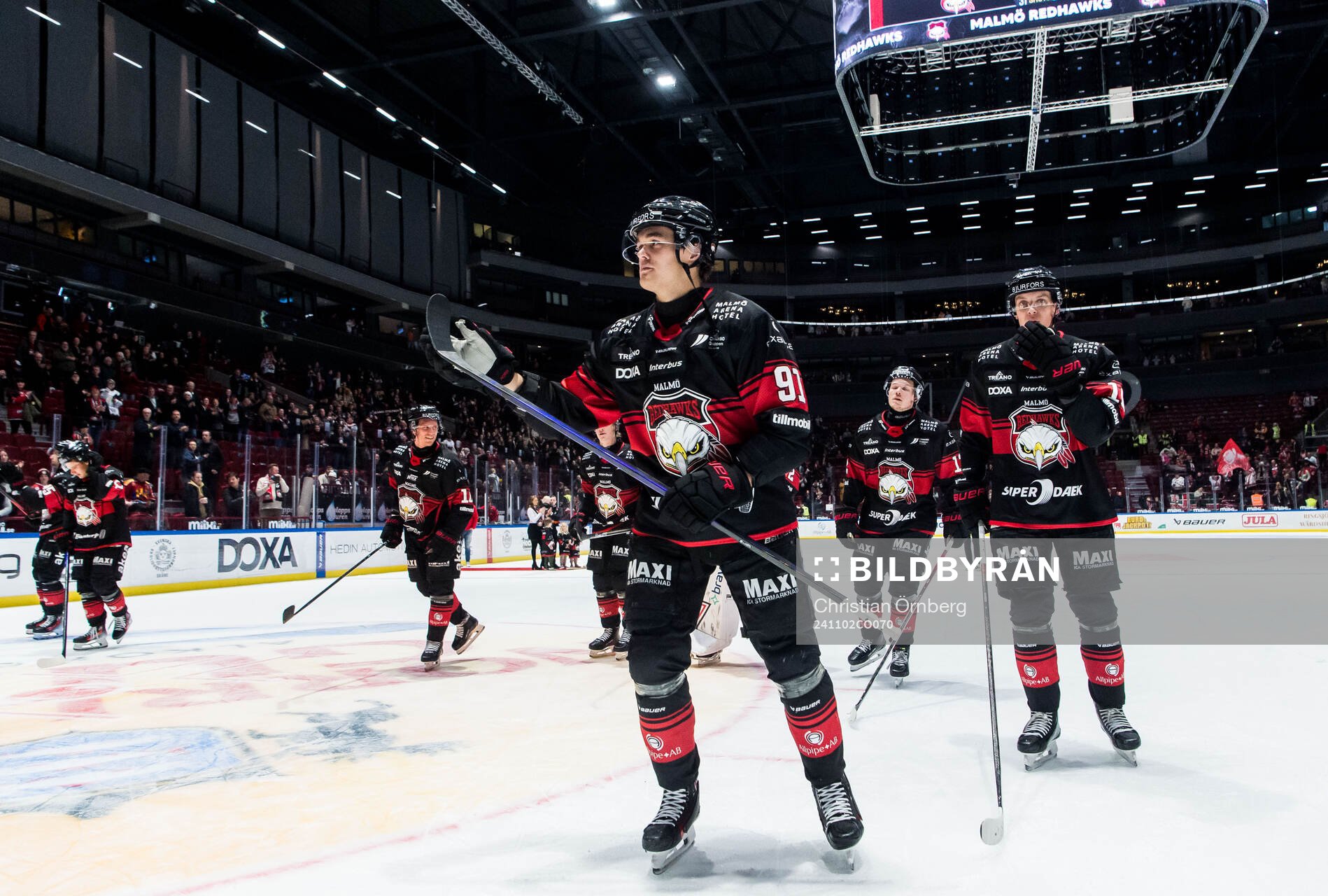 Malmö Redhawks Axel Sundberg jublar