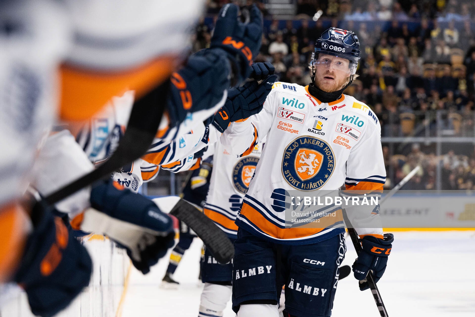 Växjös Joachim Blichfeld jublar