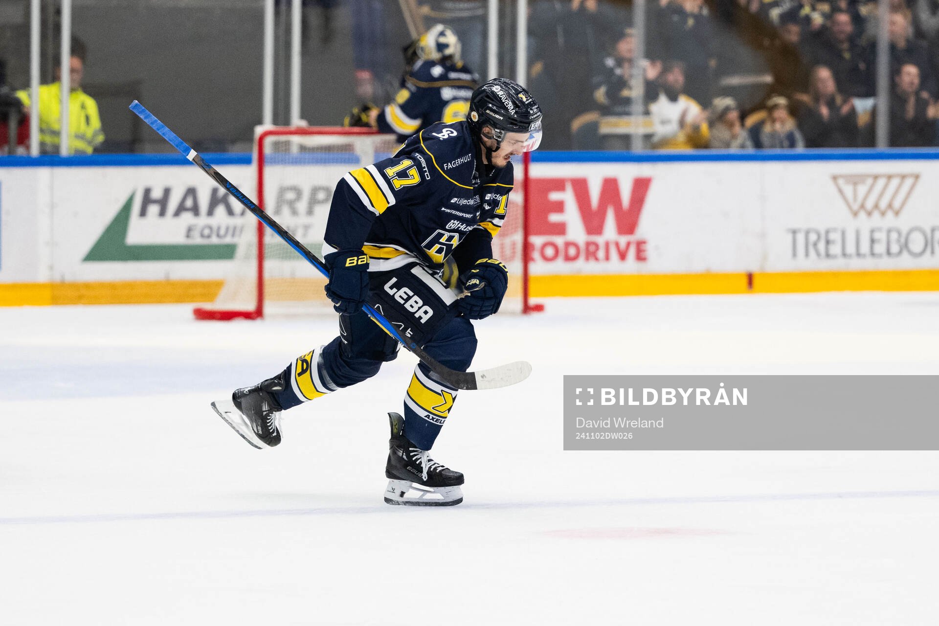 HV71s Isac Brännström jublar