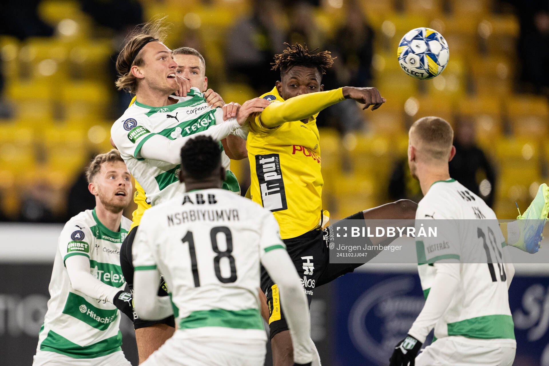 Västerås Gustav Granath och Elfsborgs Jalal Abdullai