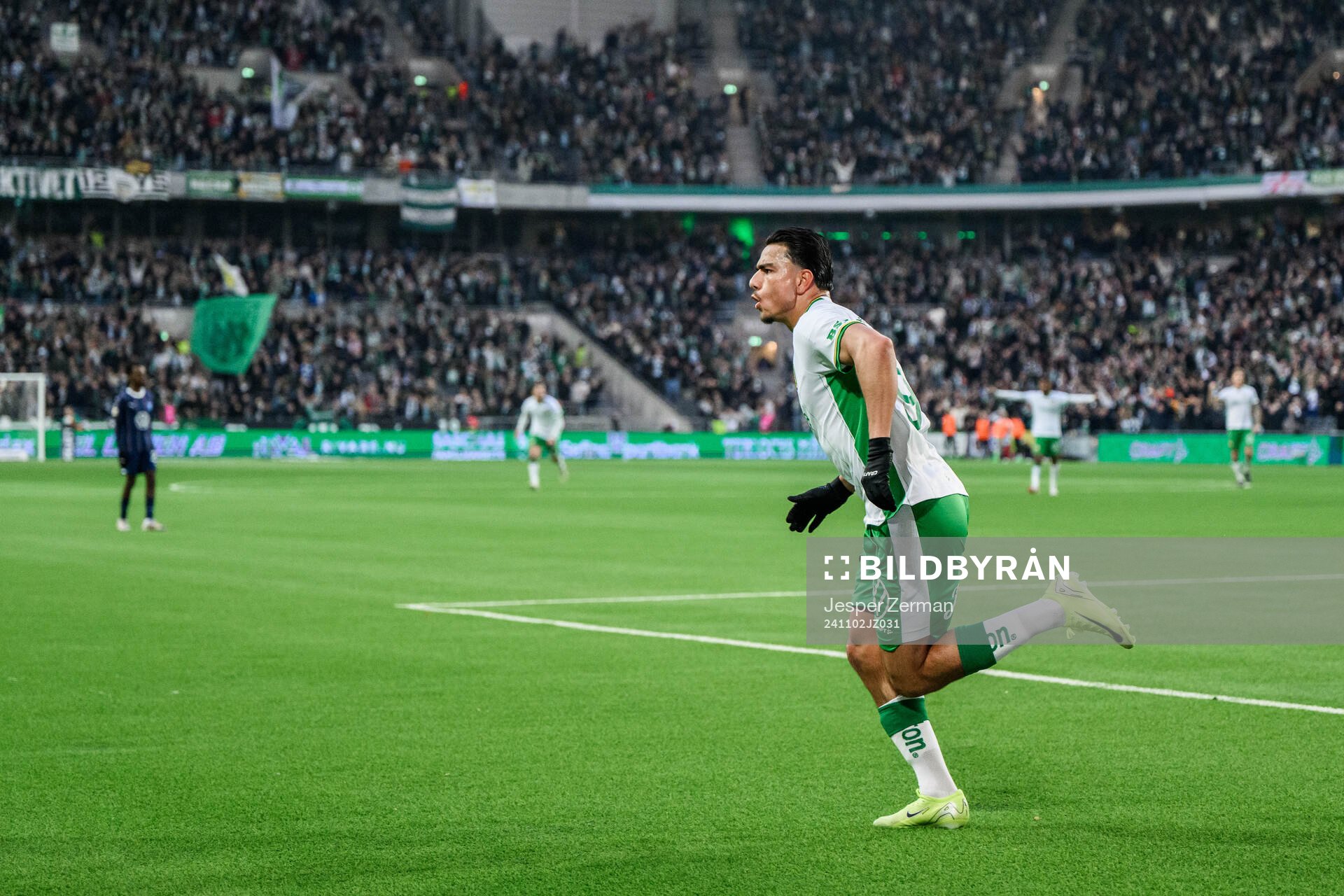 Hammarbys Jusef Erabi jublar