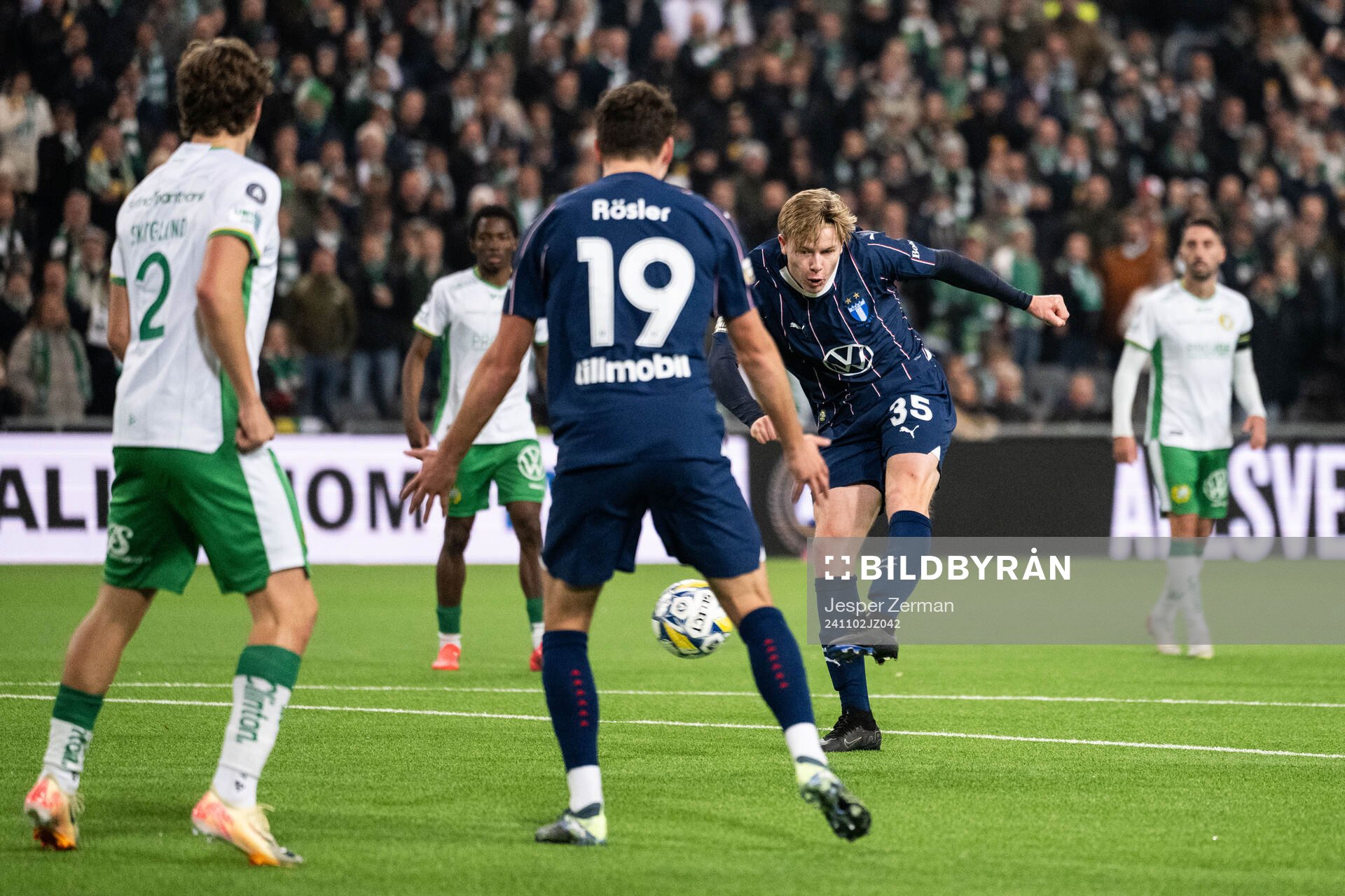 Malmö FFs Nils Zätterström gör 2-1