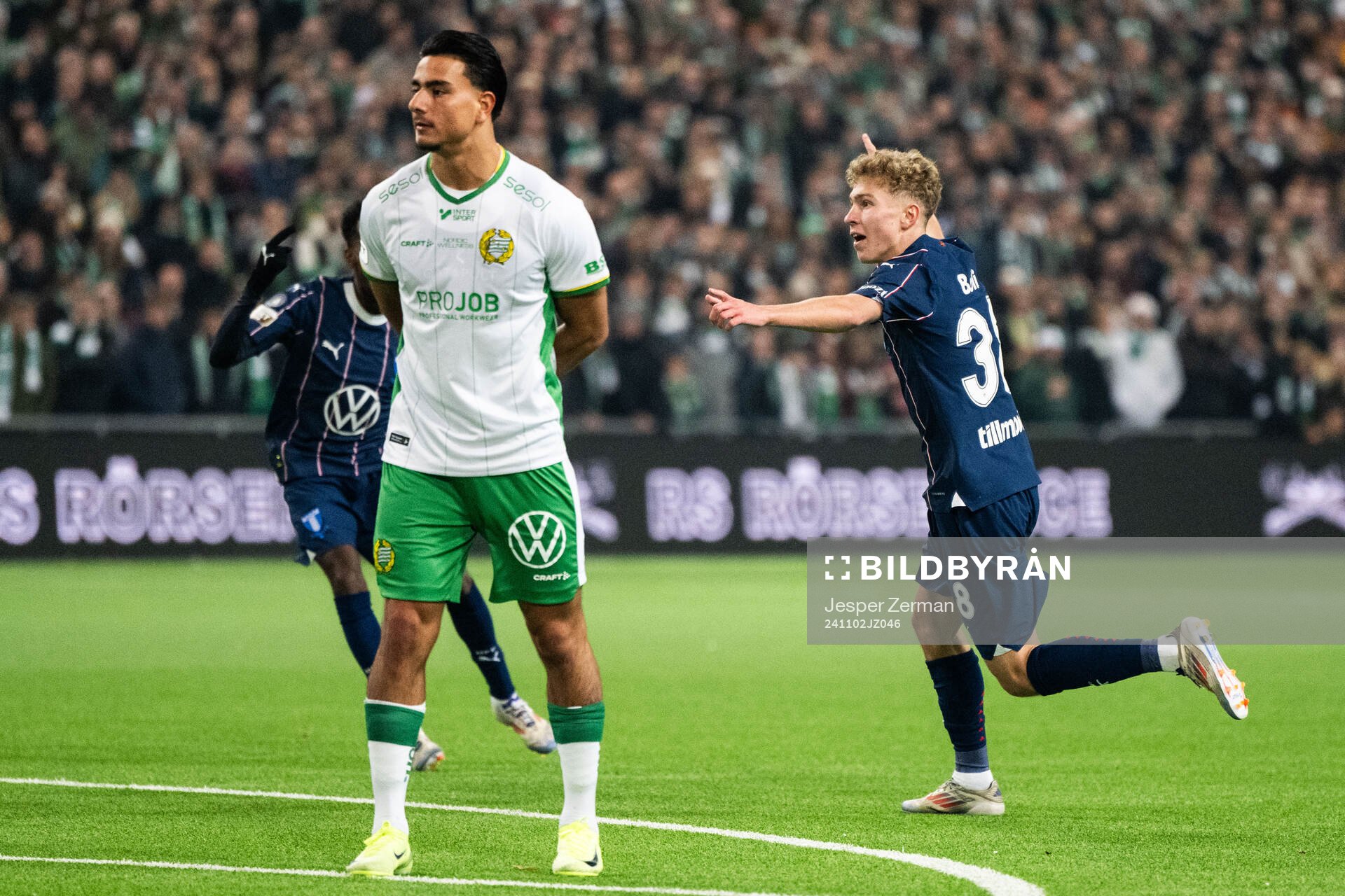 Malmö FFs Hugo Bolin jublar