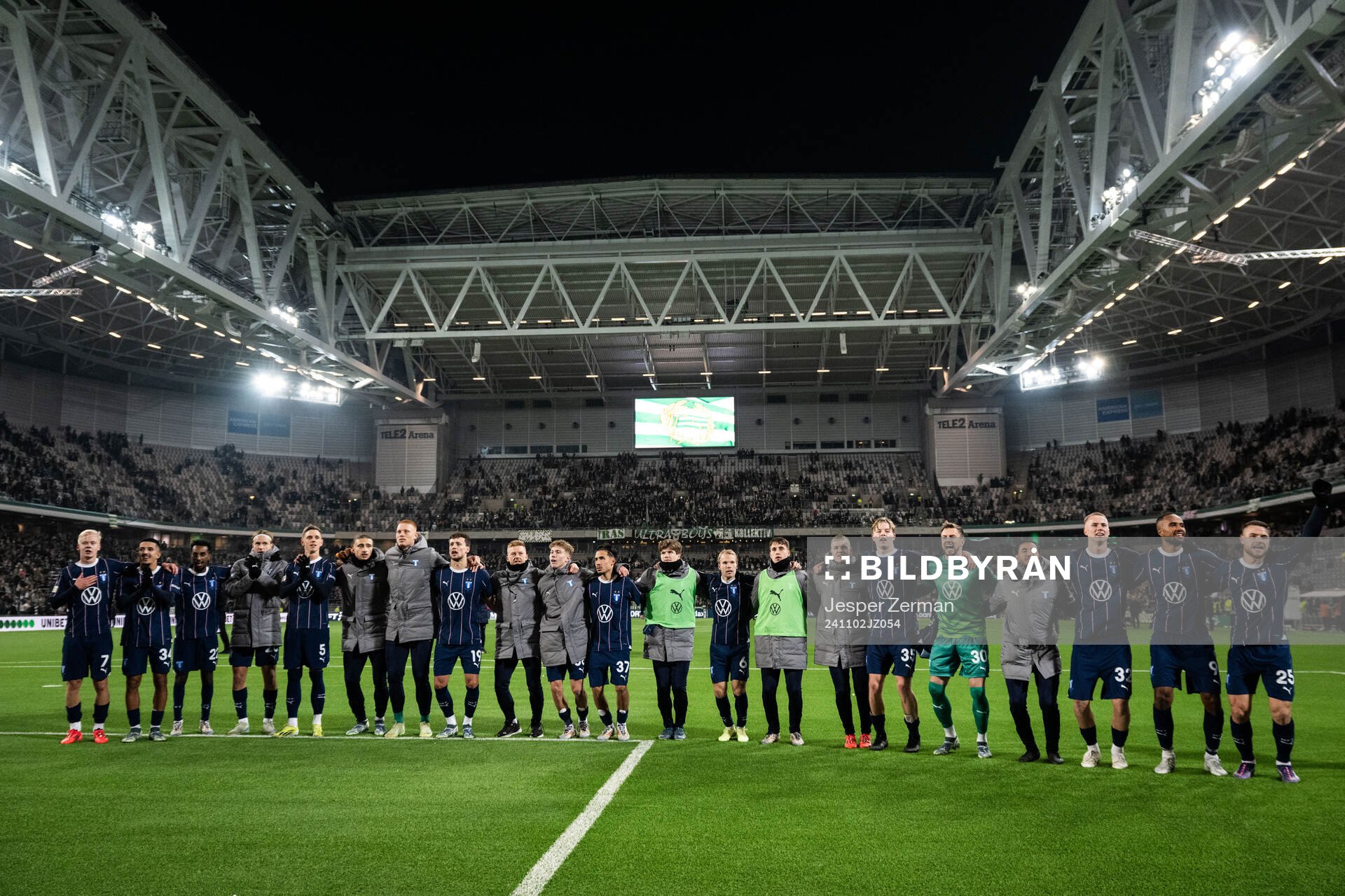 Malmö FFs spelare jublar