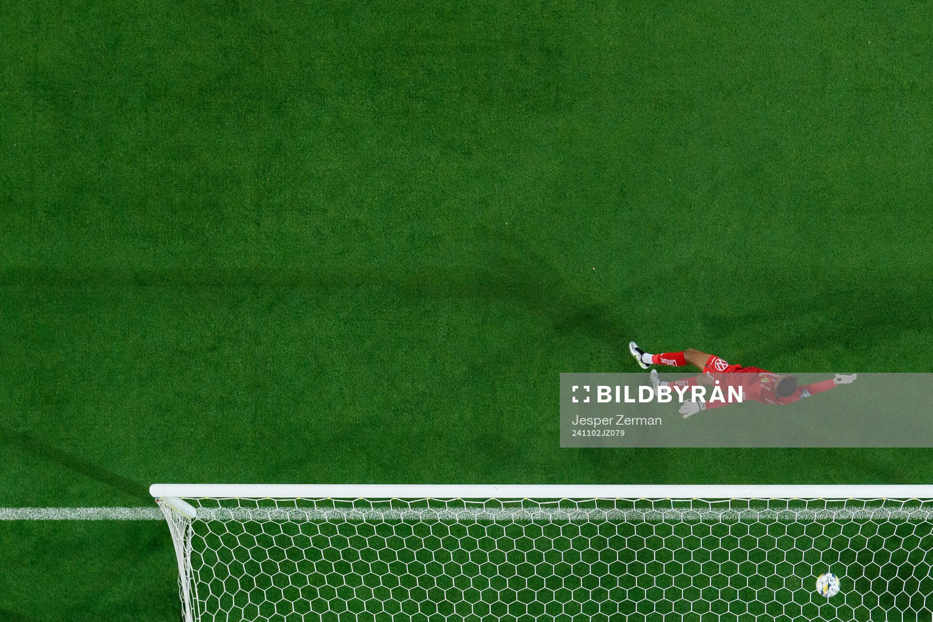 Hammarbys målvakt Warner Hahn släpper in 2-1 av Malmö