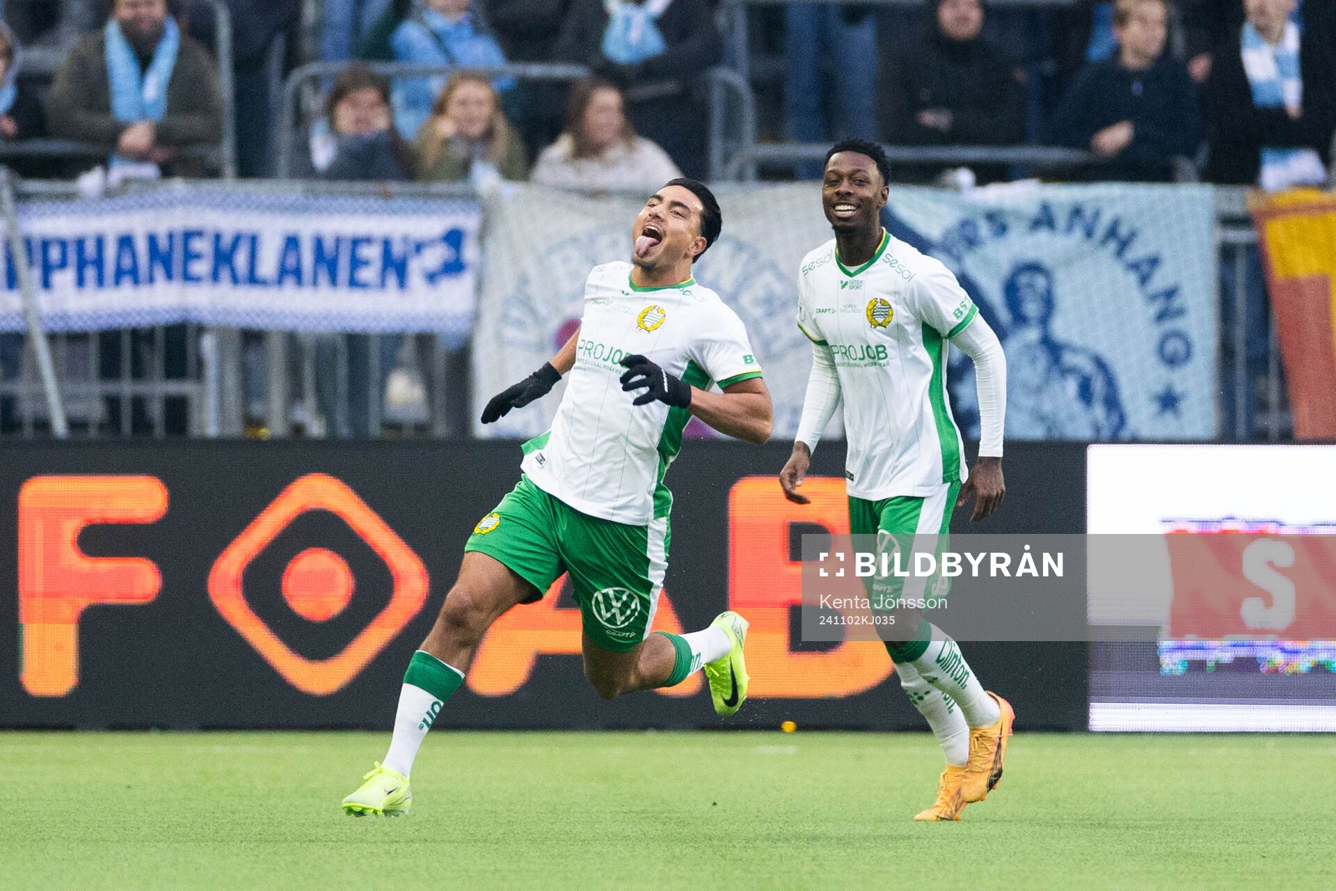 Hammarbys Jusef Erabi jublar