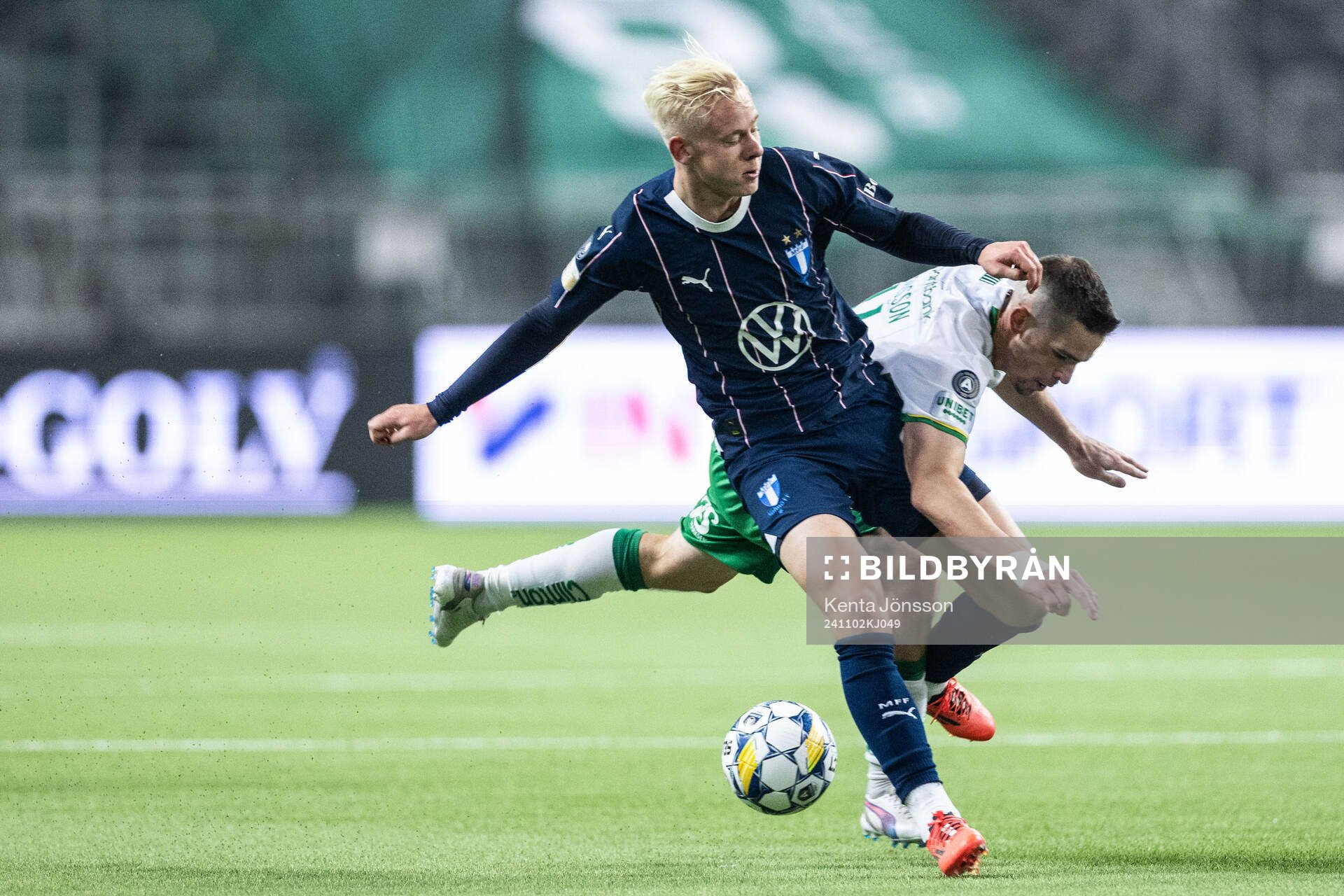 Malmö FFs Otto Rosengren och Hammarbys Oscar Johansson