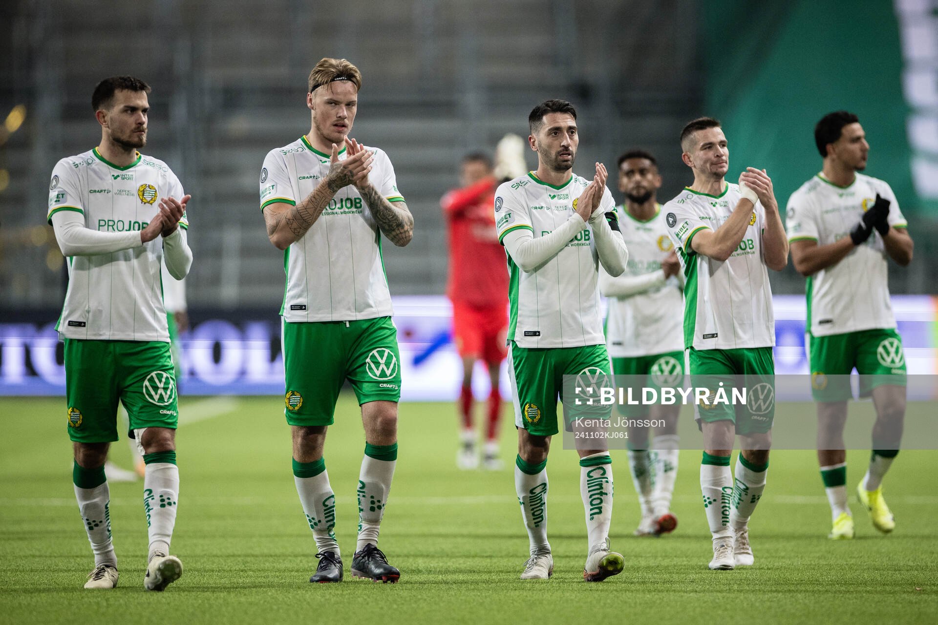 Hammarbys Pavle Vagic, Victor Eriksson,Nahir Besara och