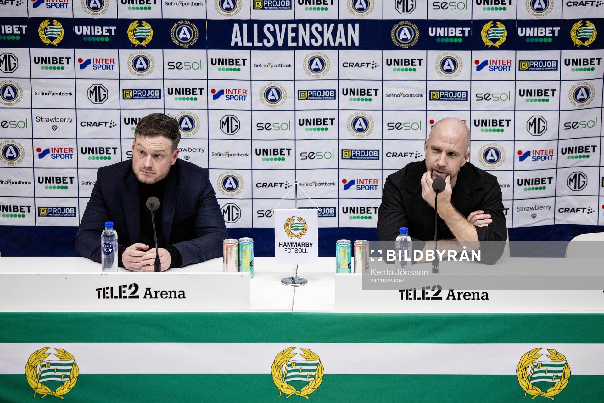 Hammarbys tränare Kim Hellberg ops Malmö FFs tränare