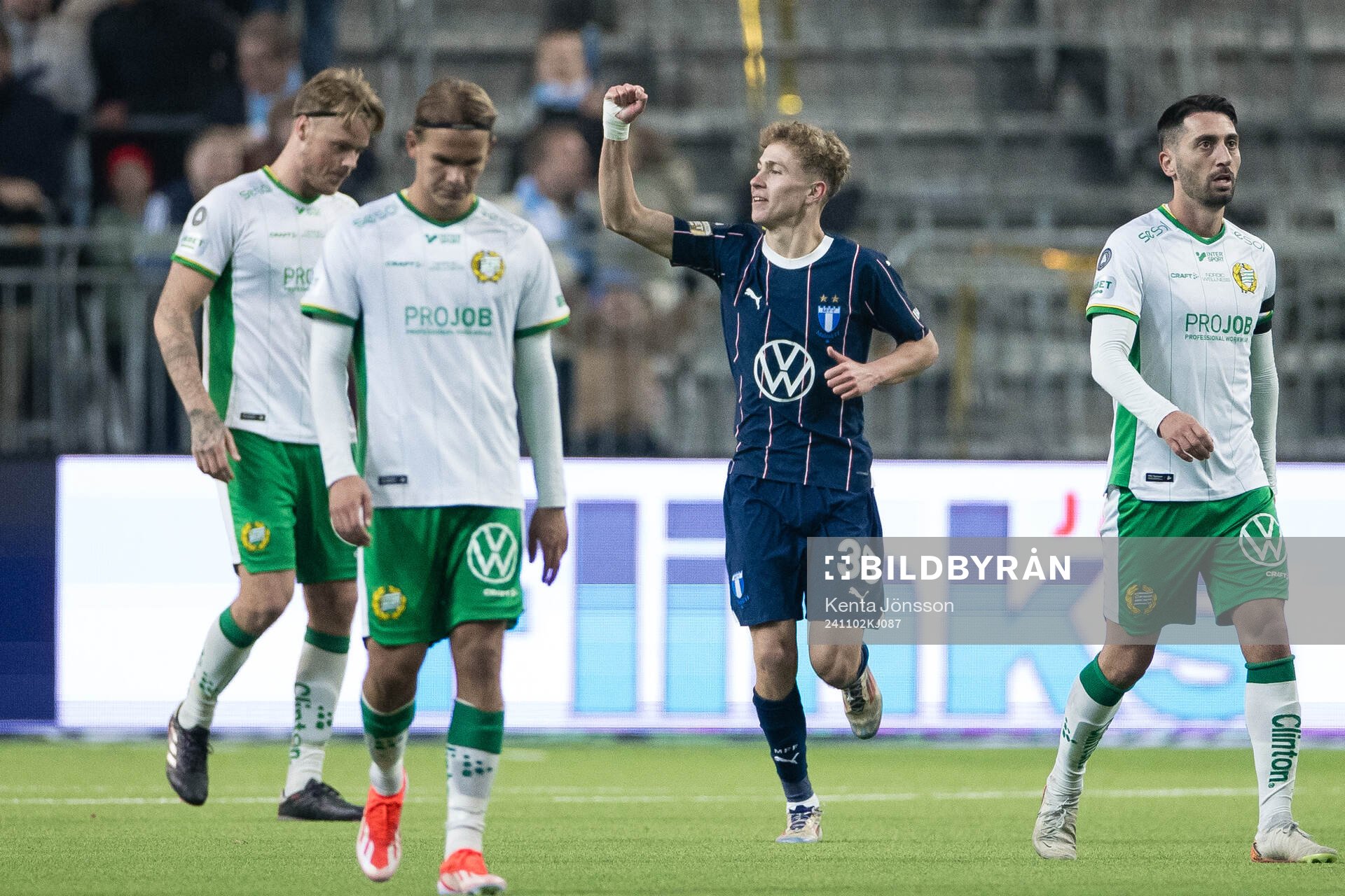Malmö FFs Hugo Bolin jublar