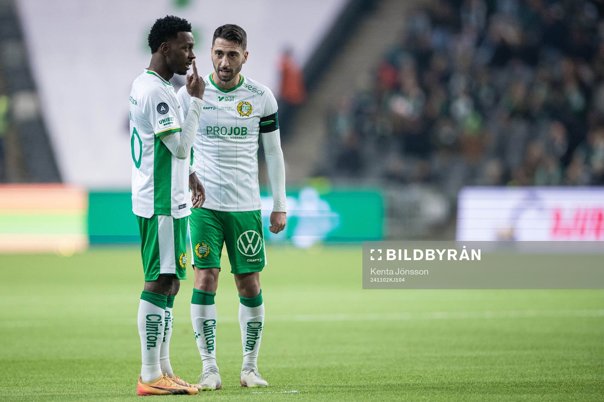 Hammarbys Shaquille Pinas och Nahir Besara
