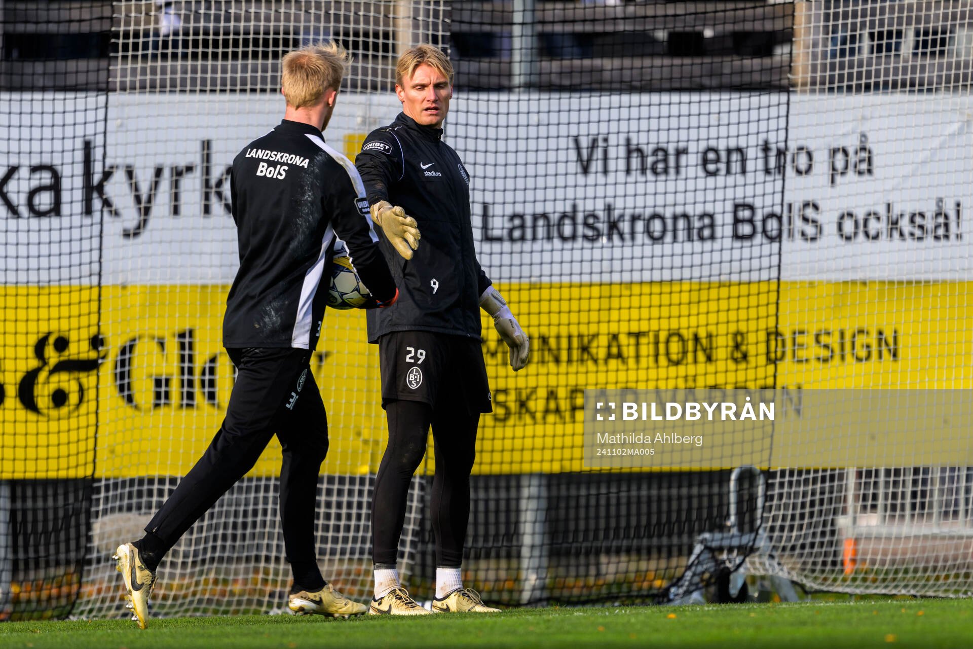 Landskronas målvakt Hampus Pauli och målvakt Svante