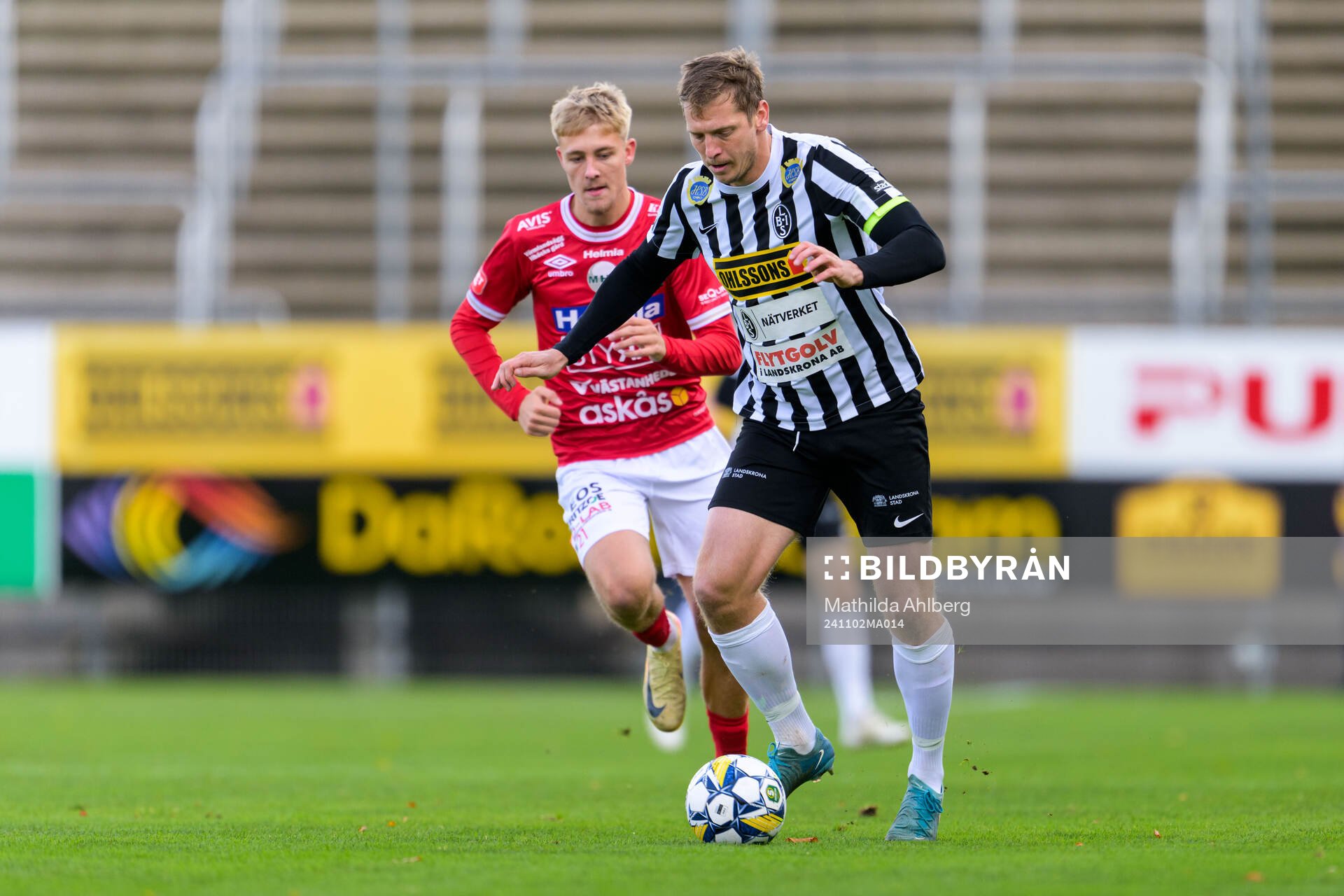 Degerfors Elias Pihlström och Landskronas Philip Andersson