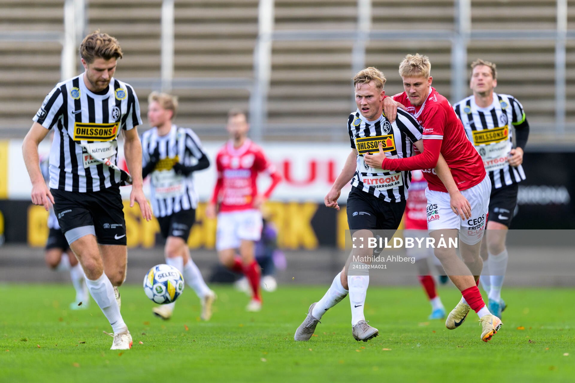 Landskronas Erik Hedenquist och Jesper Strid mot Degerfors