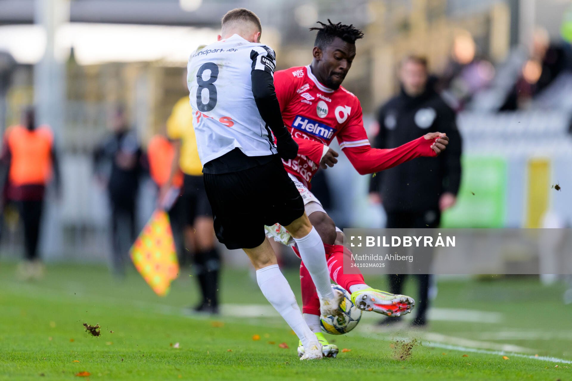 Landskronas Robin Dzabic och Degerfors Mamadouba Diaby