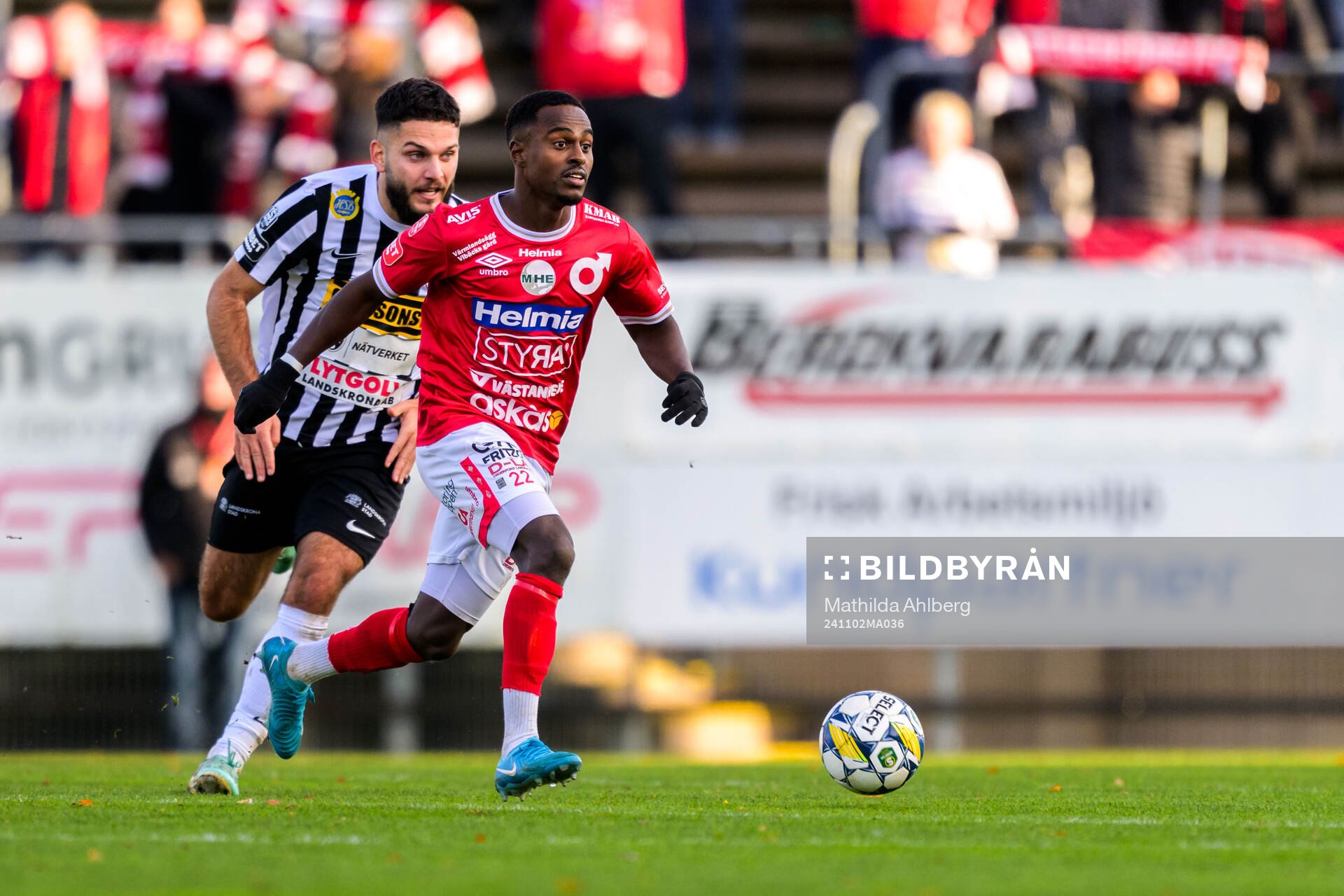 Landskronas Edi Sylisufaj och Degerfors Nahom Girmai Netabay