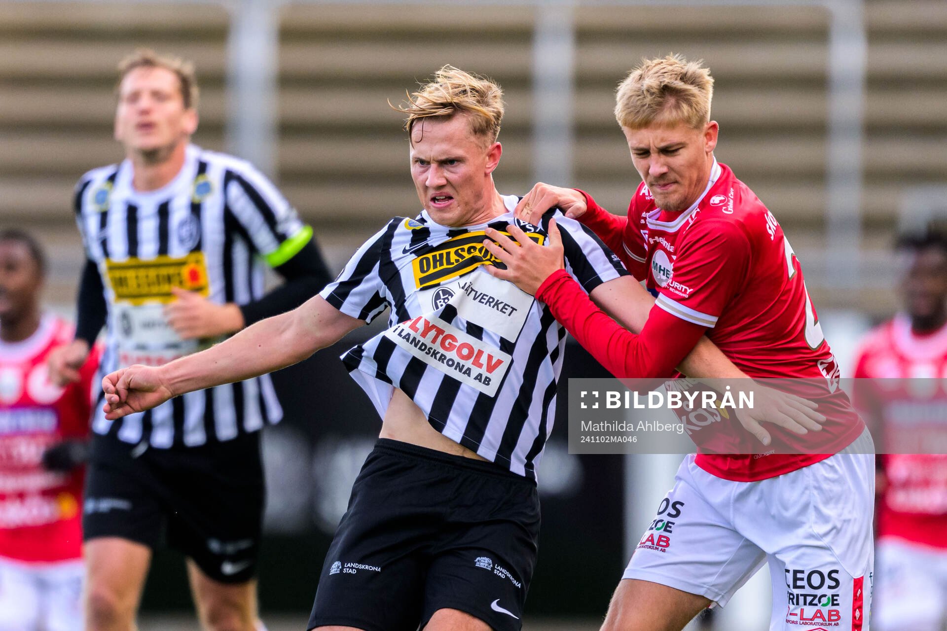 Landskronas Jesper Strid och Degerfors Elias Pihlström