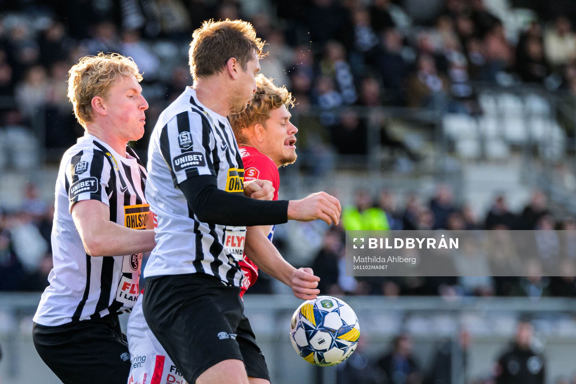 Landskronas Gustaf Westström och Degerfors Kevin Holmén