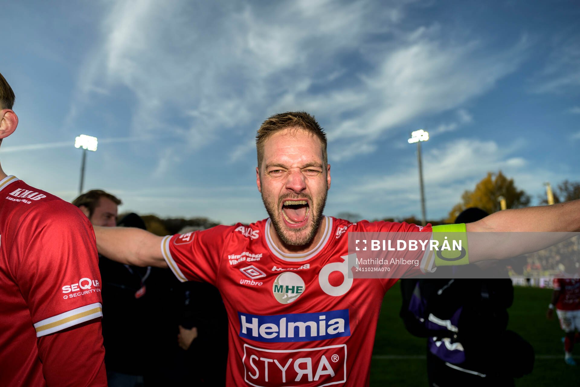 Degerfors Johan Mårtensson jublar