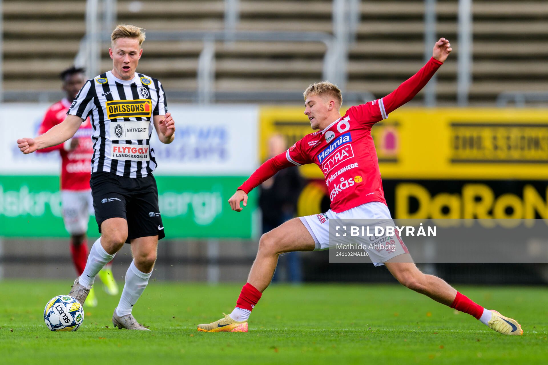 Landskronas Jesper Strid och Degerfors Elias Pihlström