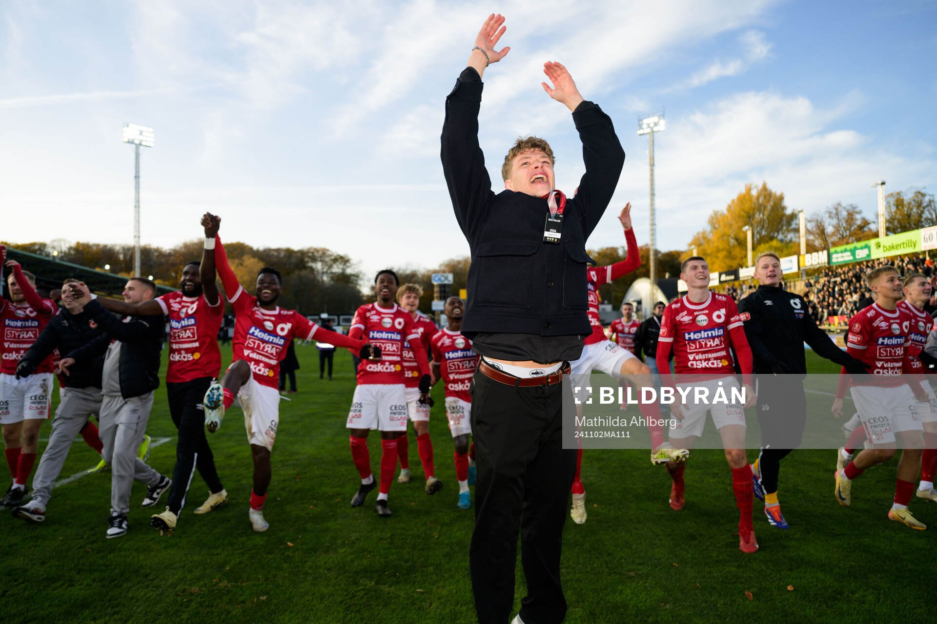 Degerfors Gustav Lindgren jublar