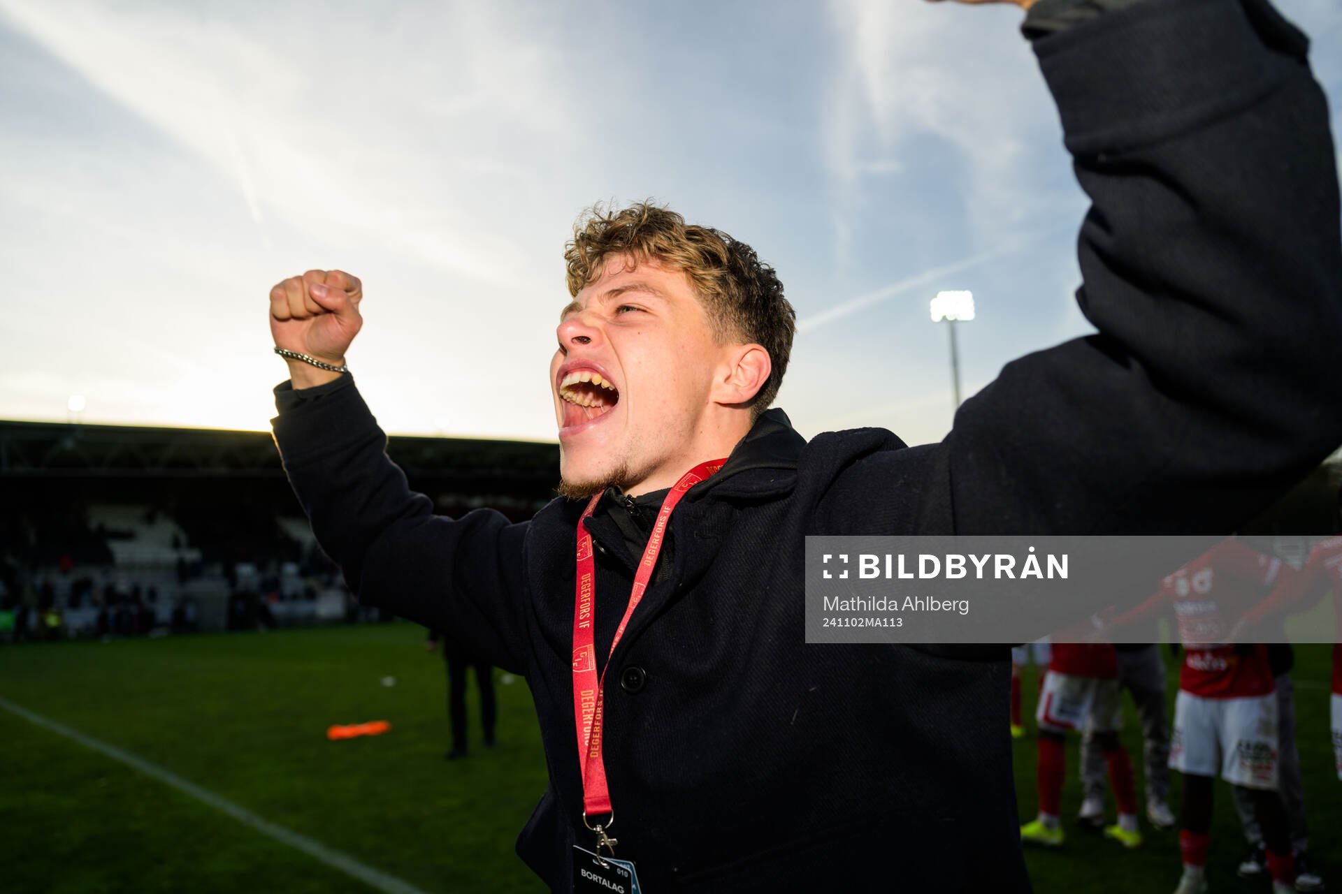 Degerfors Gustav Lindgren jublar