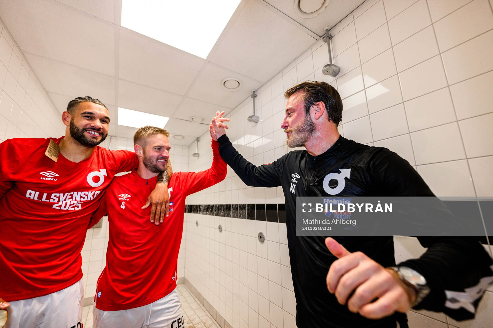 Degerfors Dijan Vukojevic, Johan Mårtensson och tränare