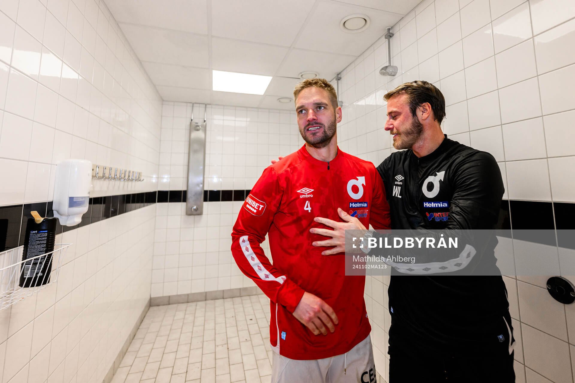 Degerfors Johan Mårtensson och tränare William Lundin