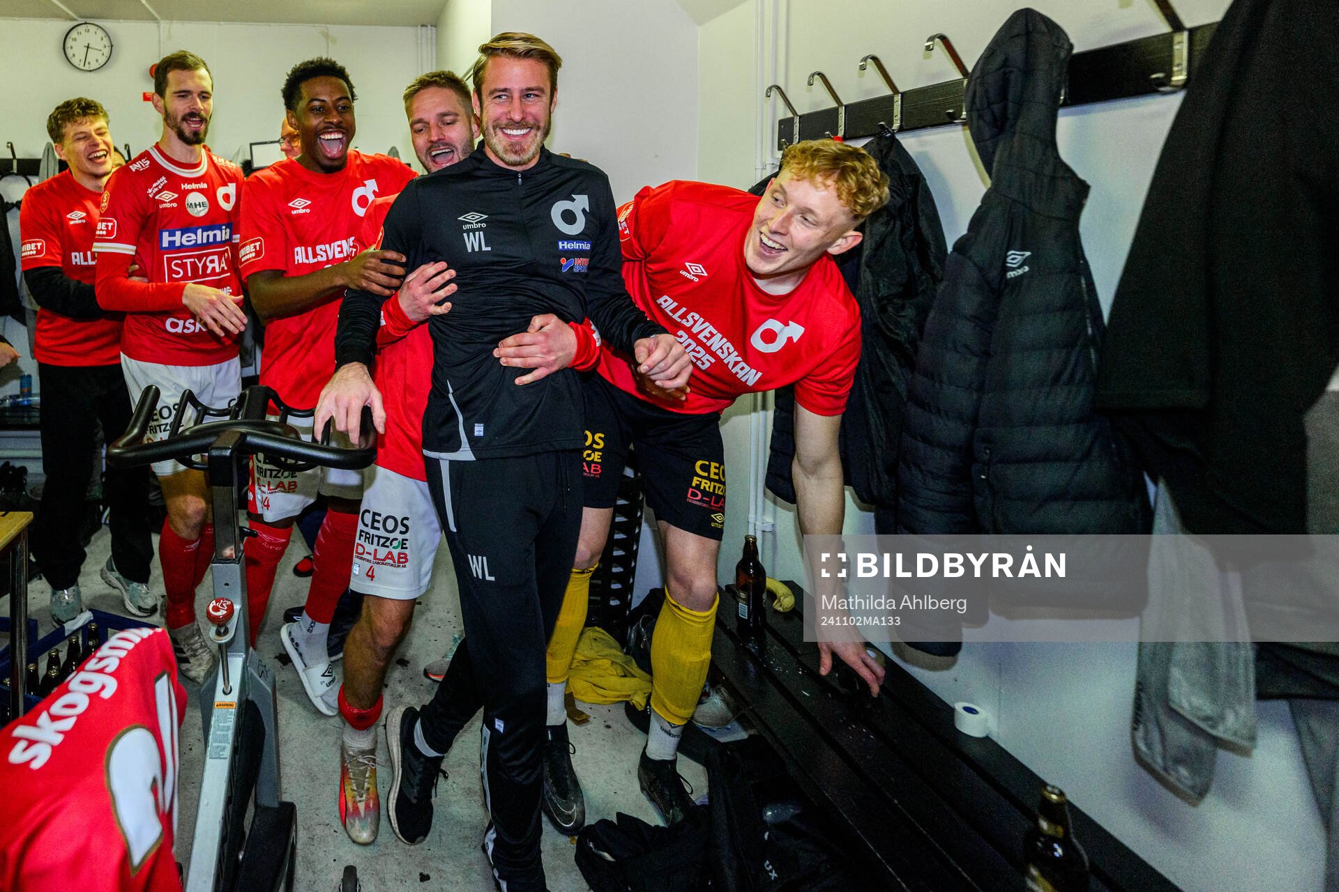 Degerfors Johan Mårtensson, tränare William Lundin och