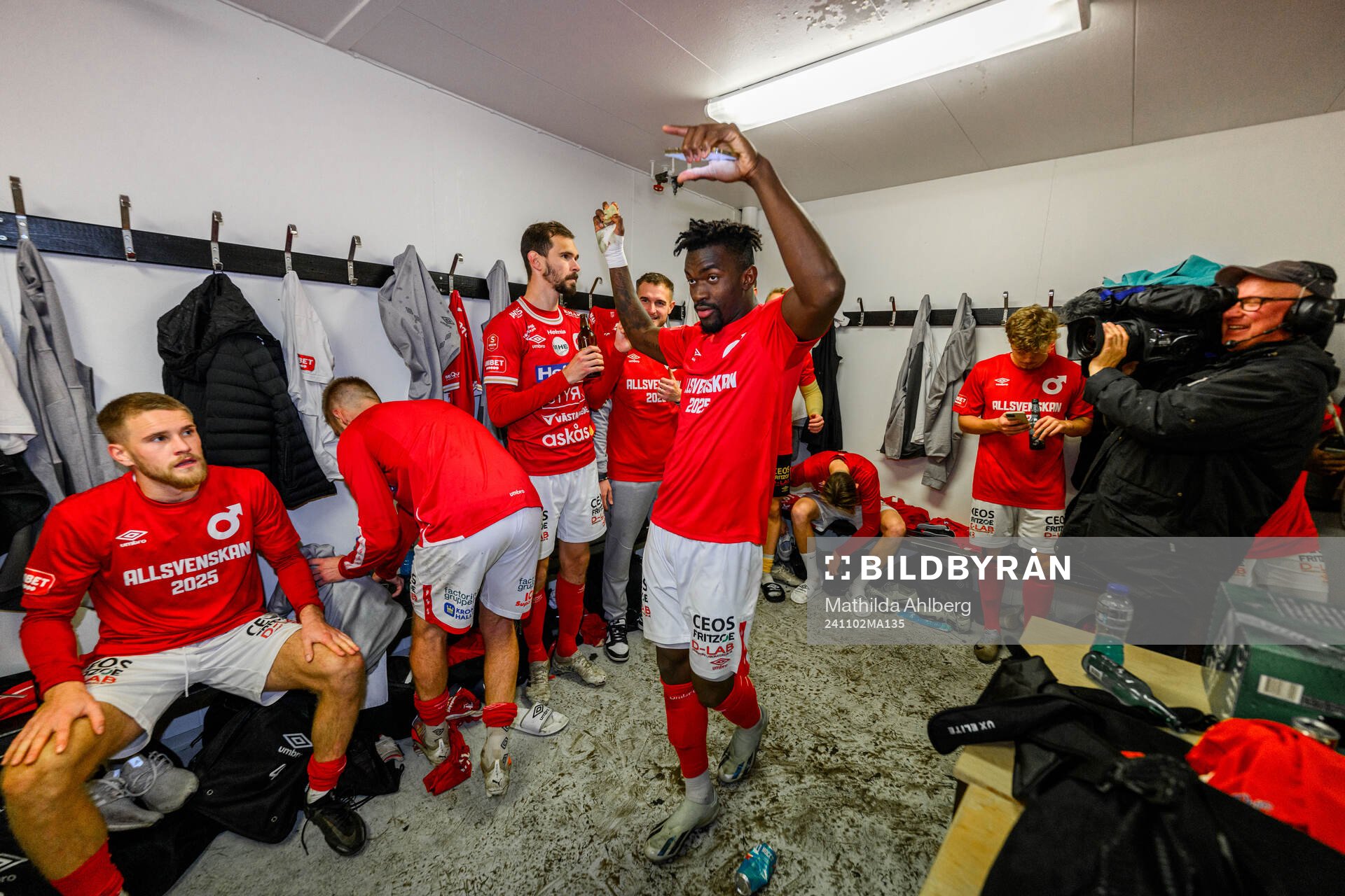 Degerfors Mamadouba Diaby jublar över avancemanget till