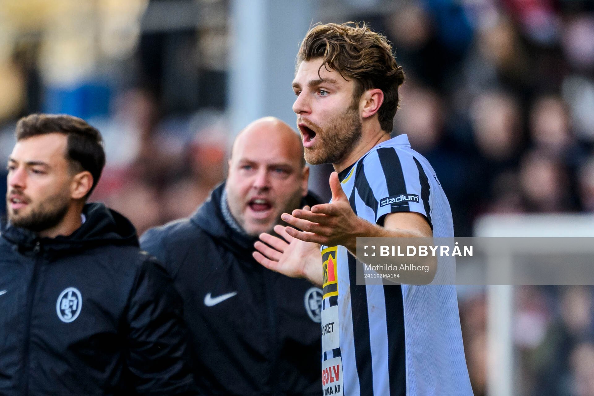 Landskronas Erik Hedenquist reagerar