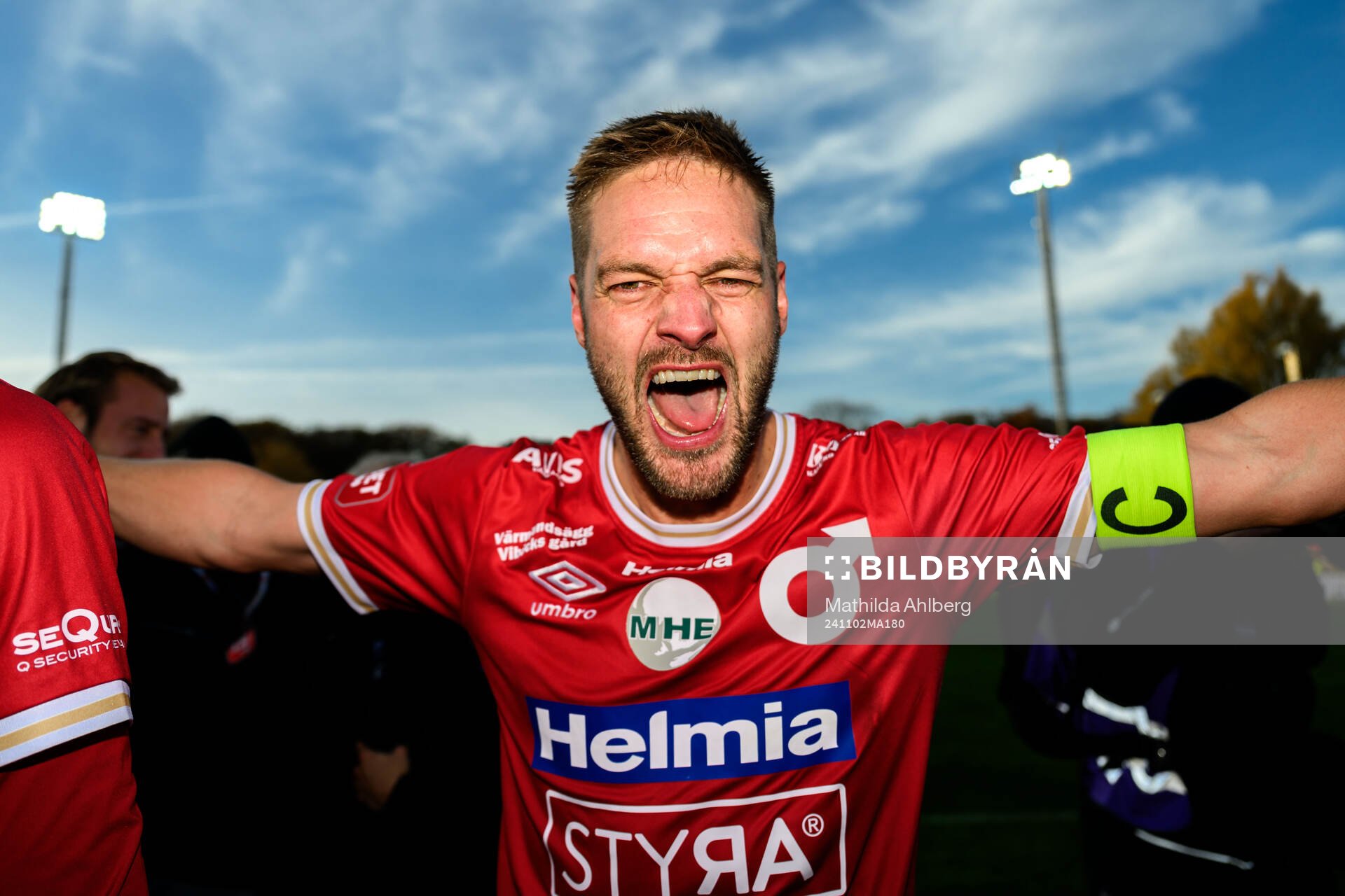 Degerfors Johan Mårtensson jublar över avancemanget till