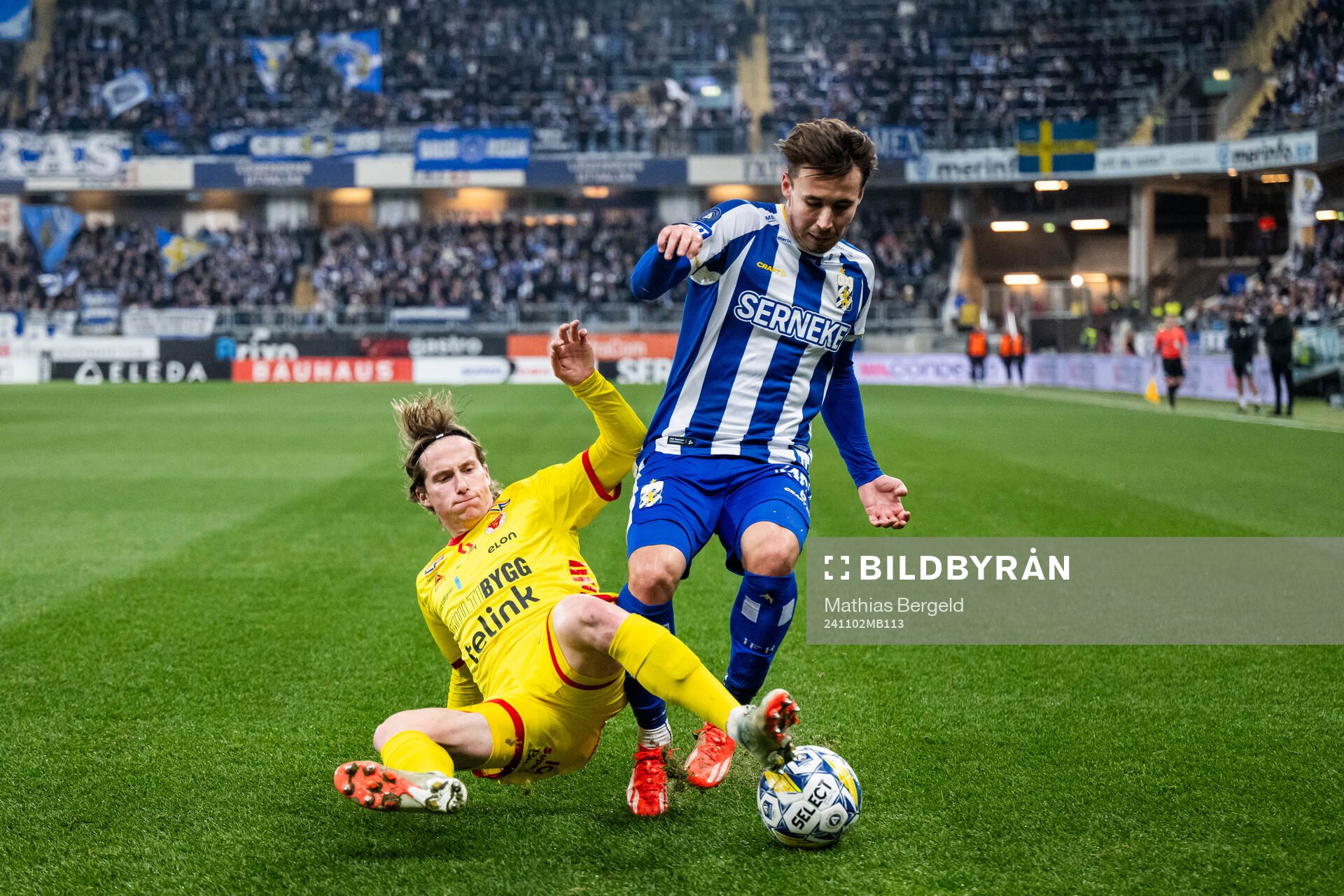Kalmars Johan Karlsson och IFK Göteborgs Anders Trondsen