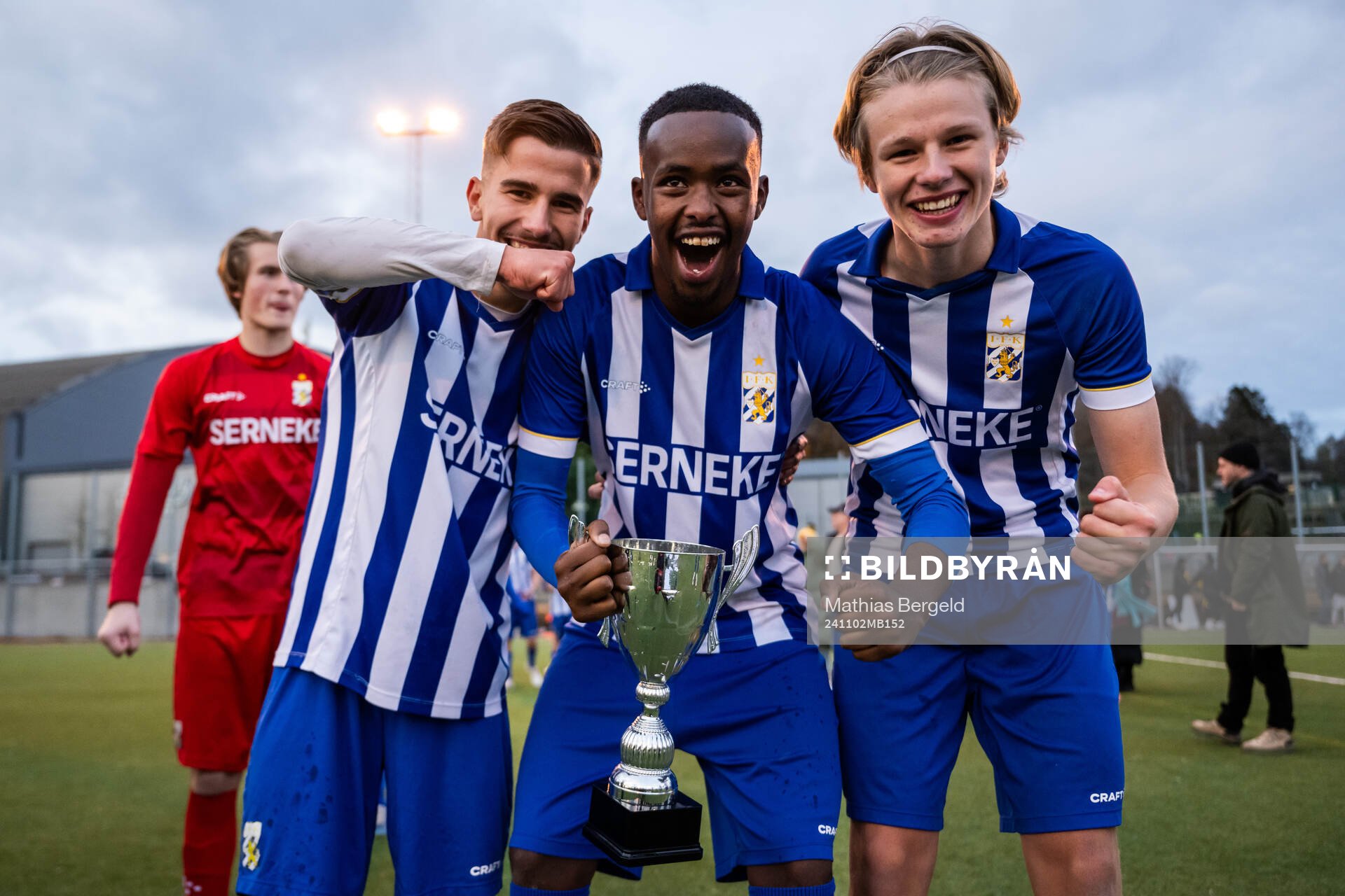 IFK Göteborgs Sebastian Bergren, Mahamed Abdi Abdikani och