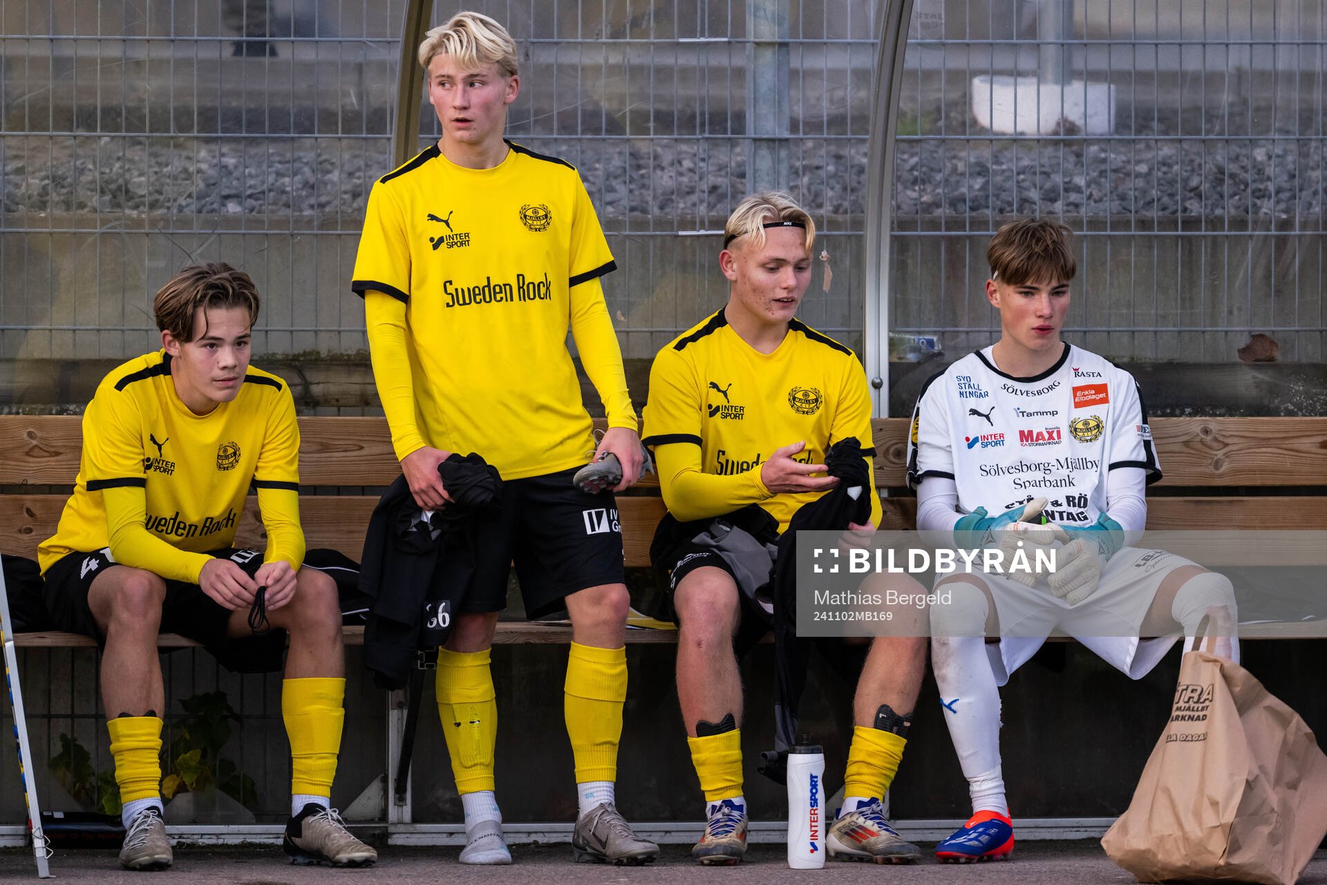 Mjällbys Wilmer Kloow, Romeo Leandersson, Olle Nilsson
