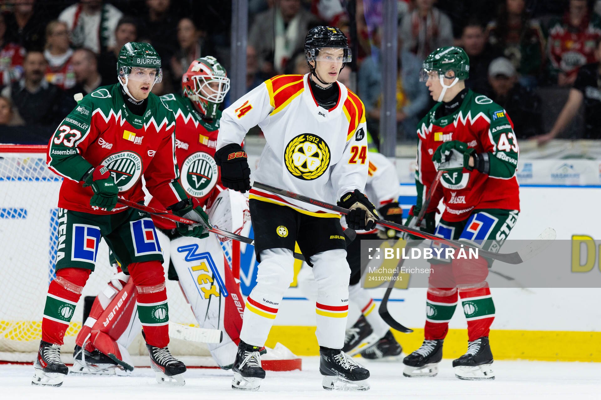 Frölundas Linus Högberg och Brynäs Linus Lindblom