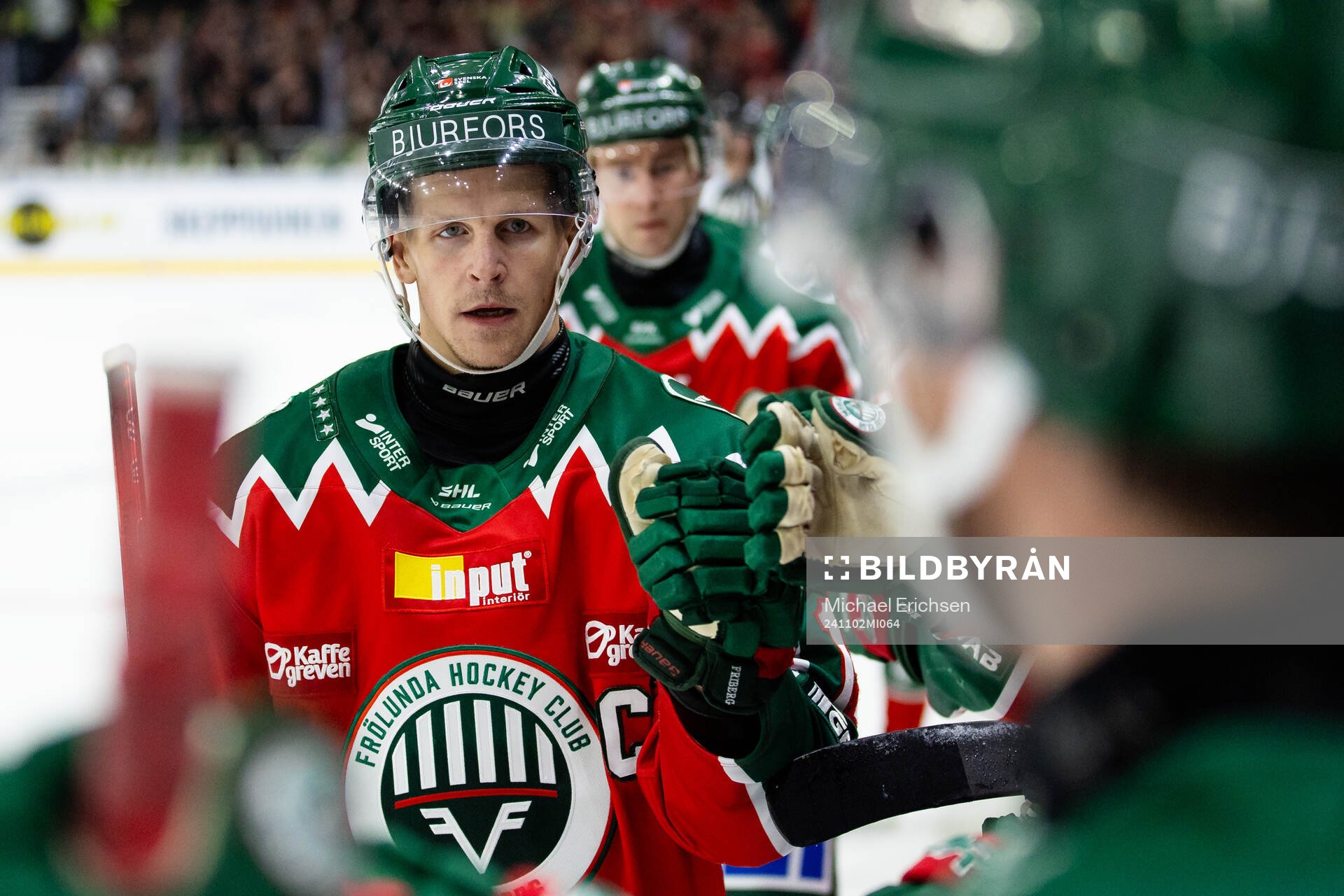 Frölundas Max Friberg jublar