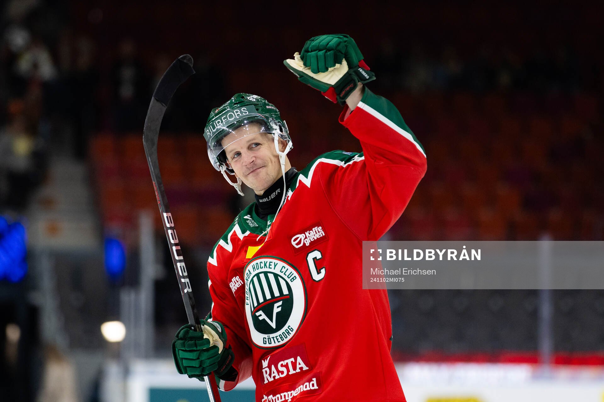 Frölundas Max Friberg jublar