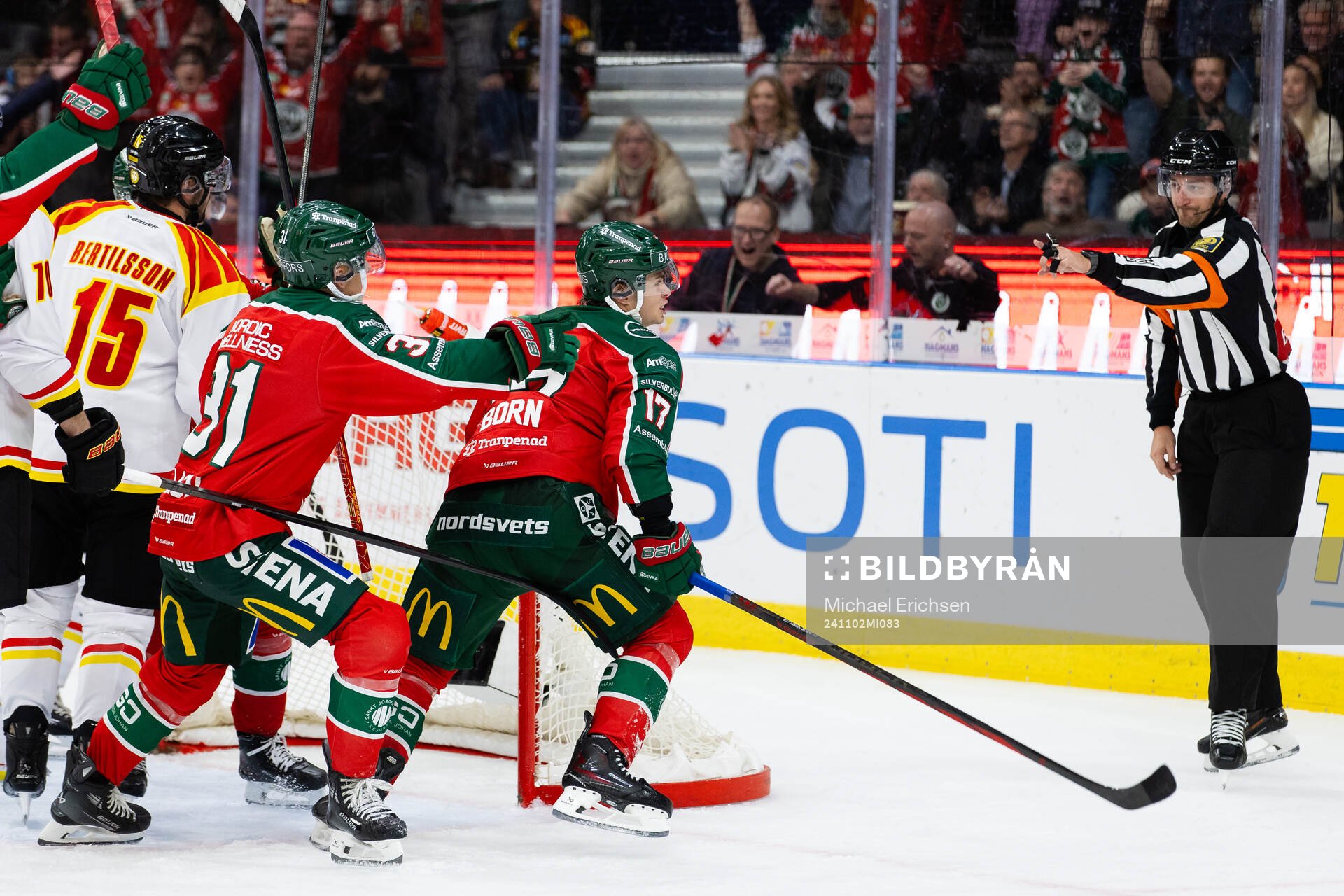 Frölundas Isac Born jublar