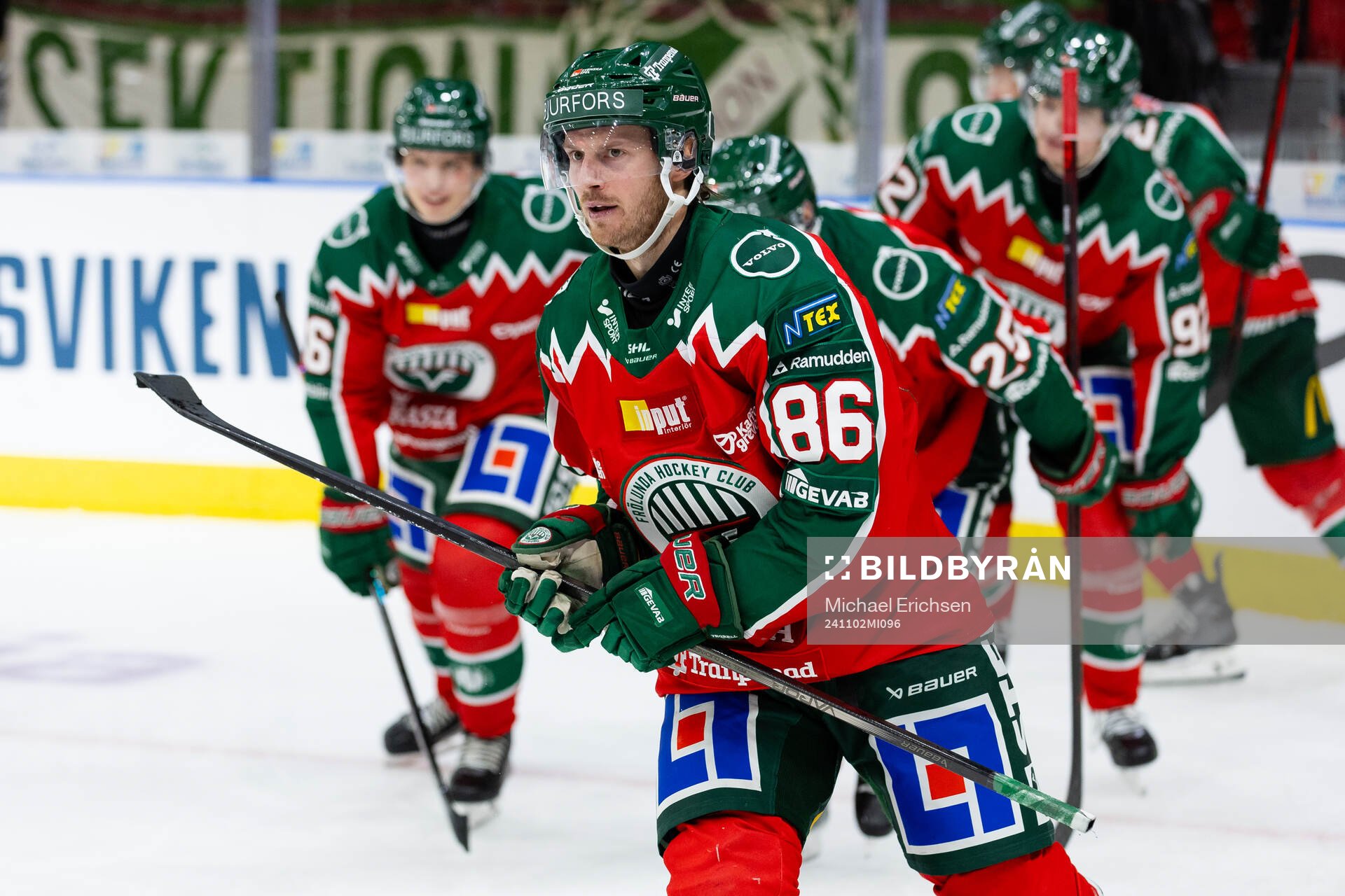 Frölundas Erik Thorell jublar